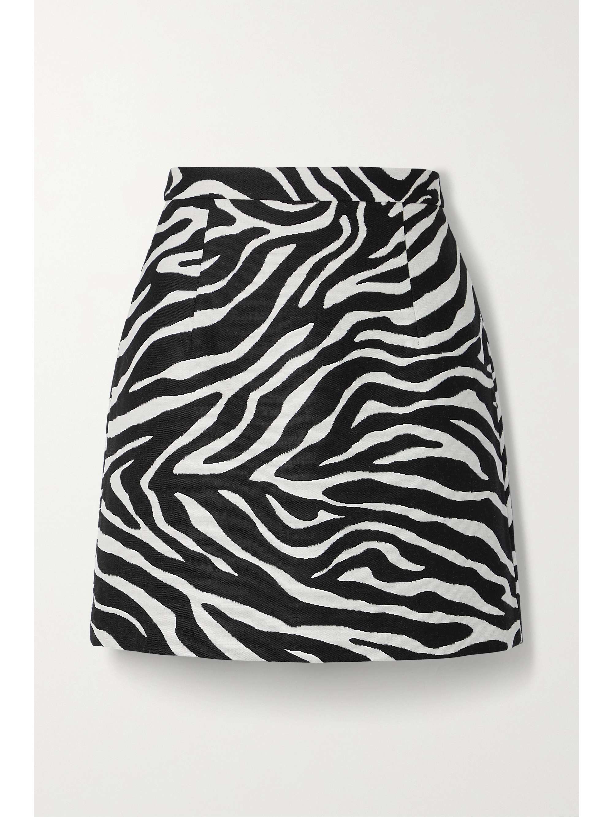 grey zebra skirt