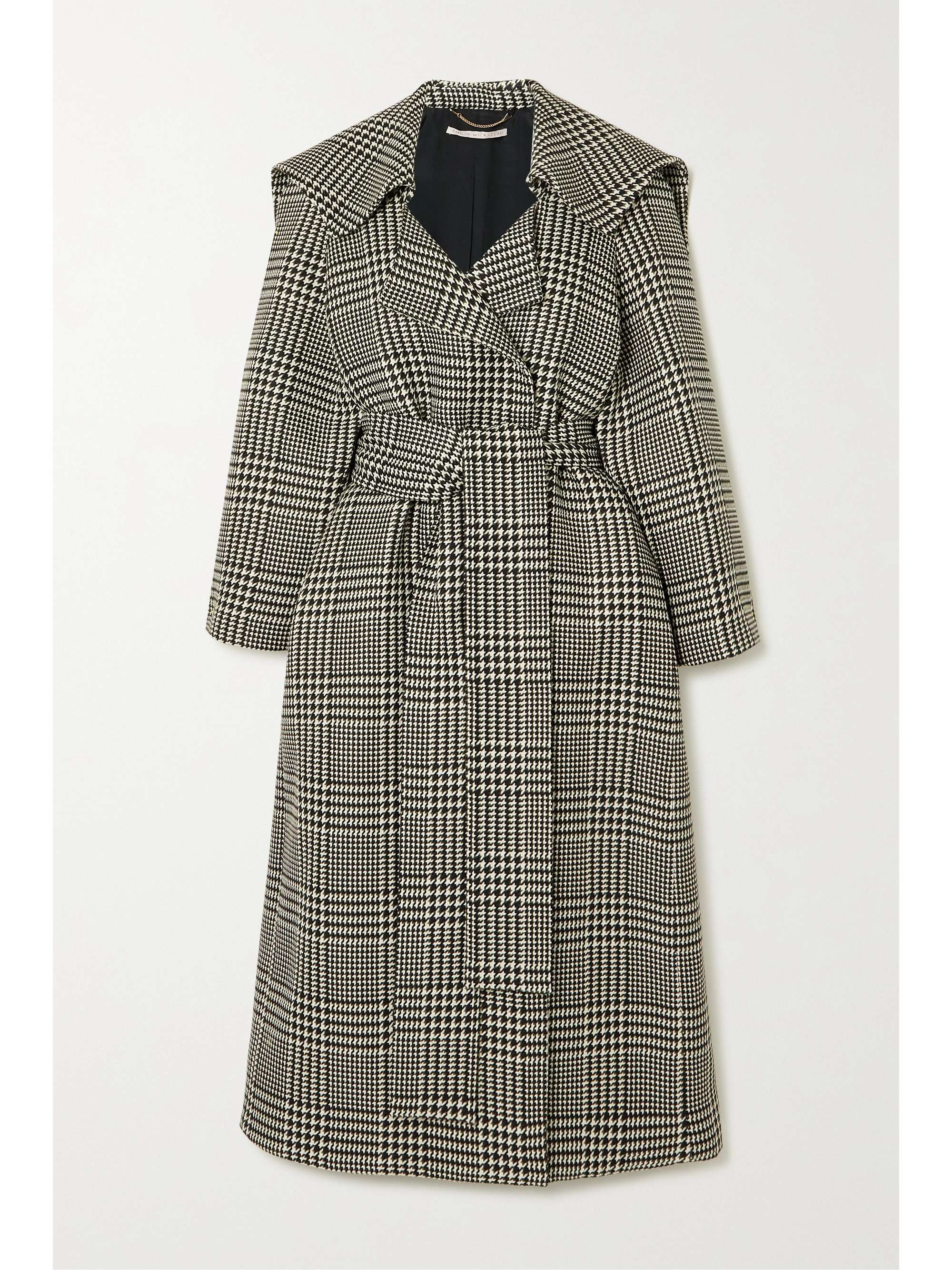 houndstooth trench coat