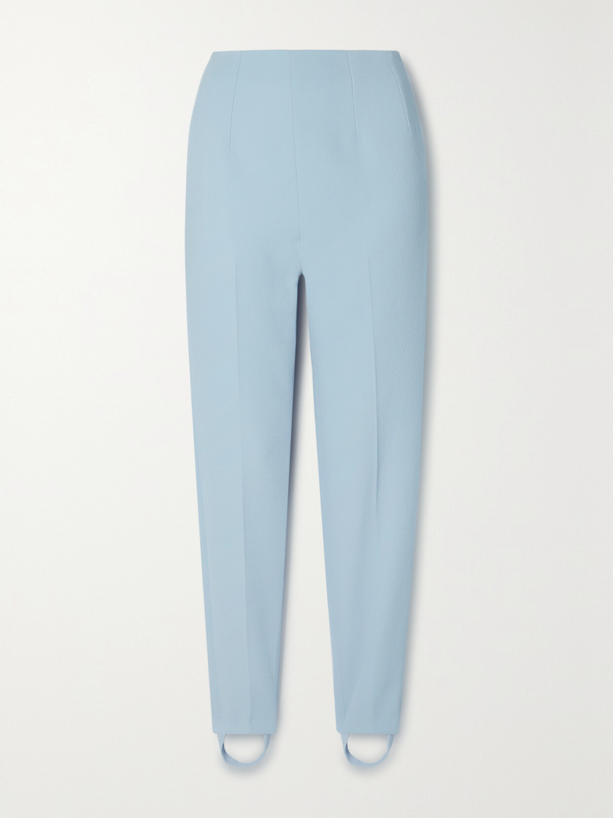 Emilia Wickstead Madge Stretch-crepe Straight-leg Stirrup Pants - Blue