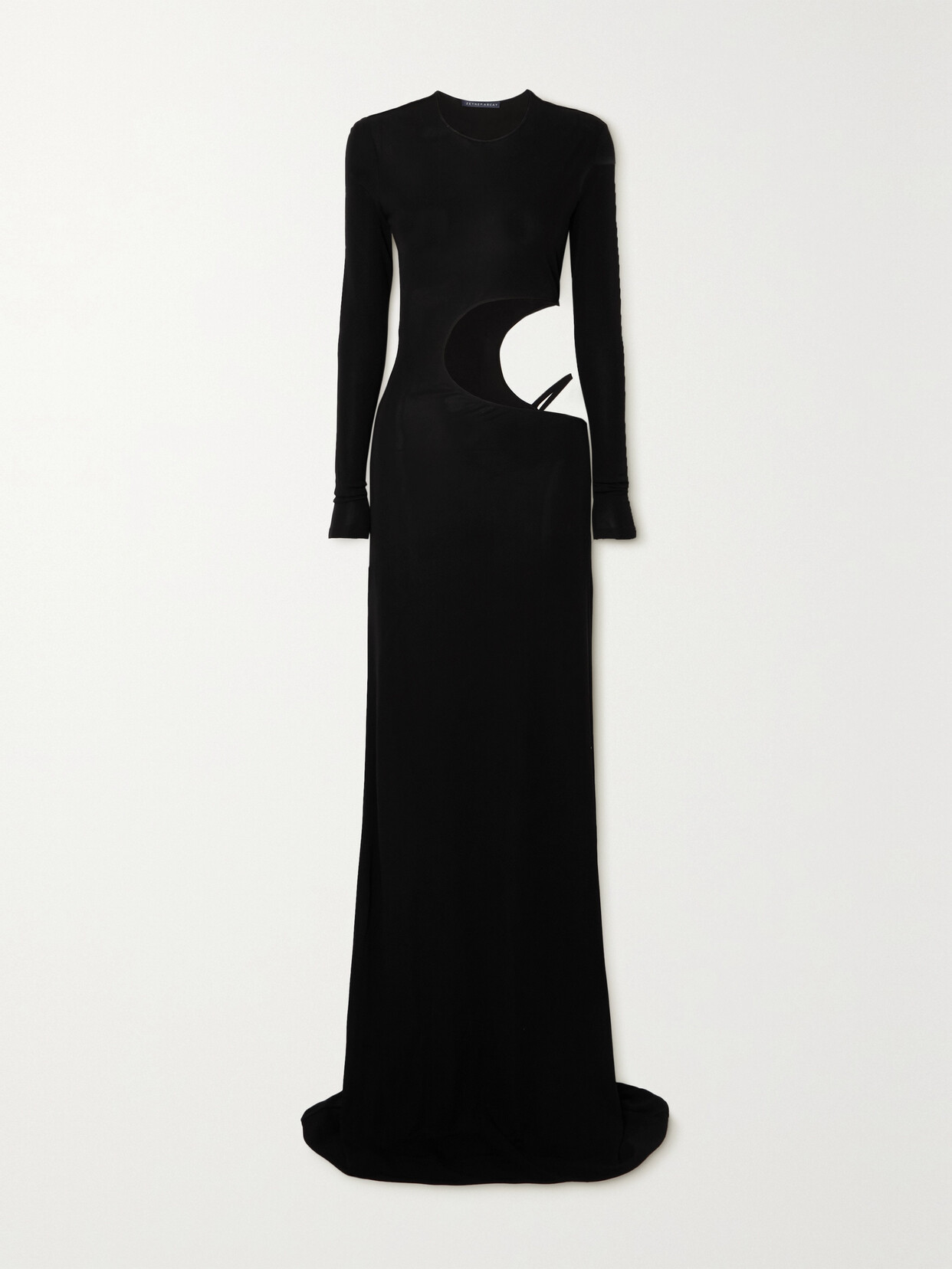 Zeynep Arçay Cutout Jersey Maxi Dress - Black