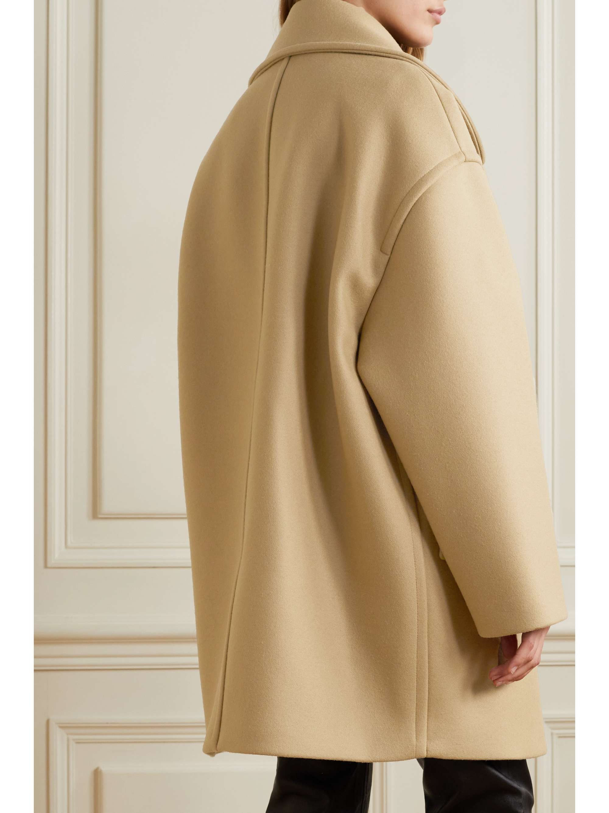 MICHAEL KORS COLLECTION 大廓形双排扣羊毛外套