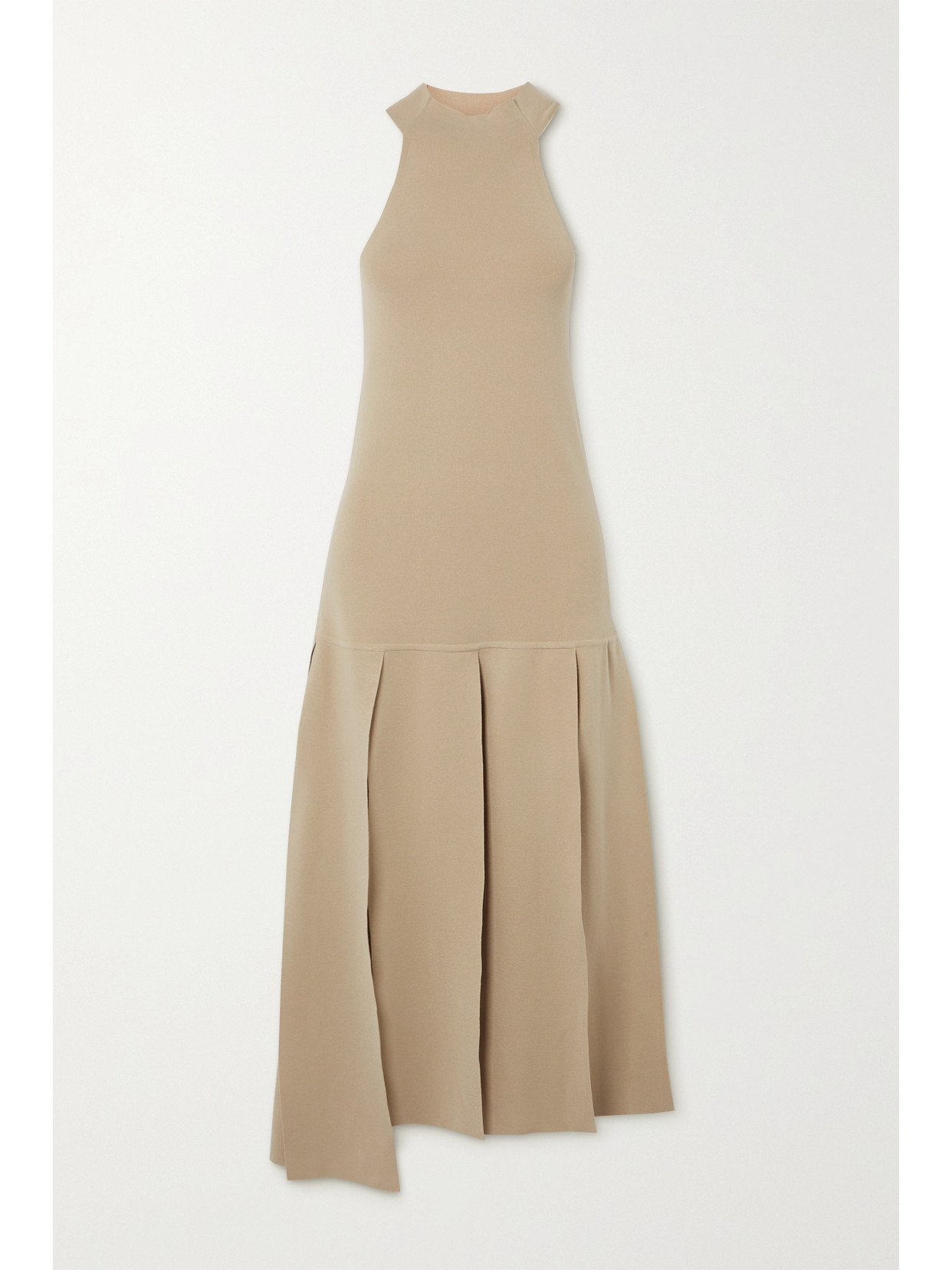 Zeynep Arçay Asymmetric Stretch-knit Midi Dress