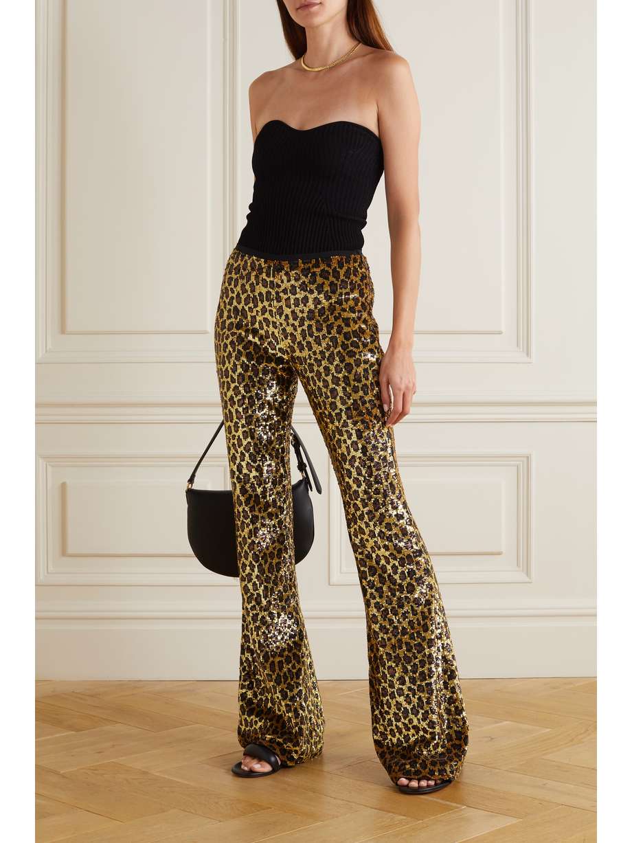 georgette flared palazzo