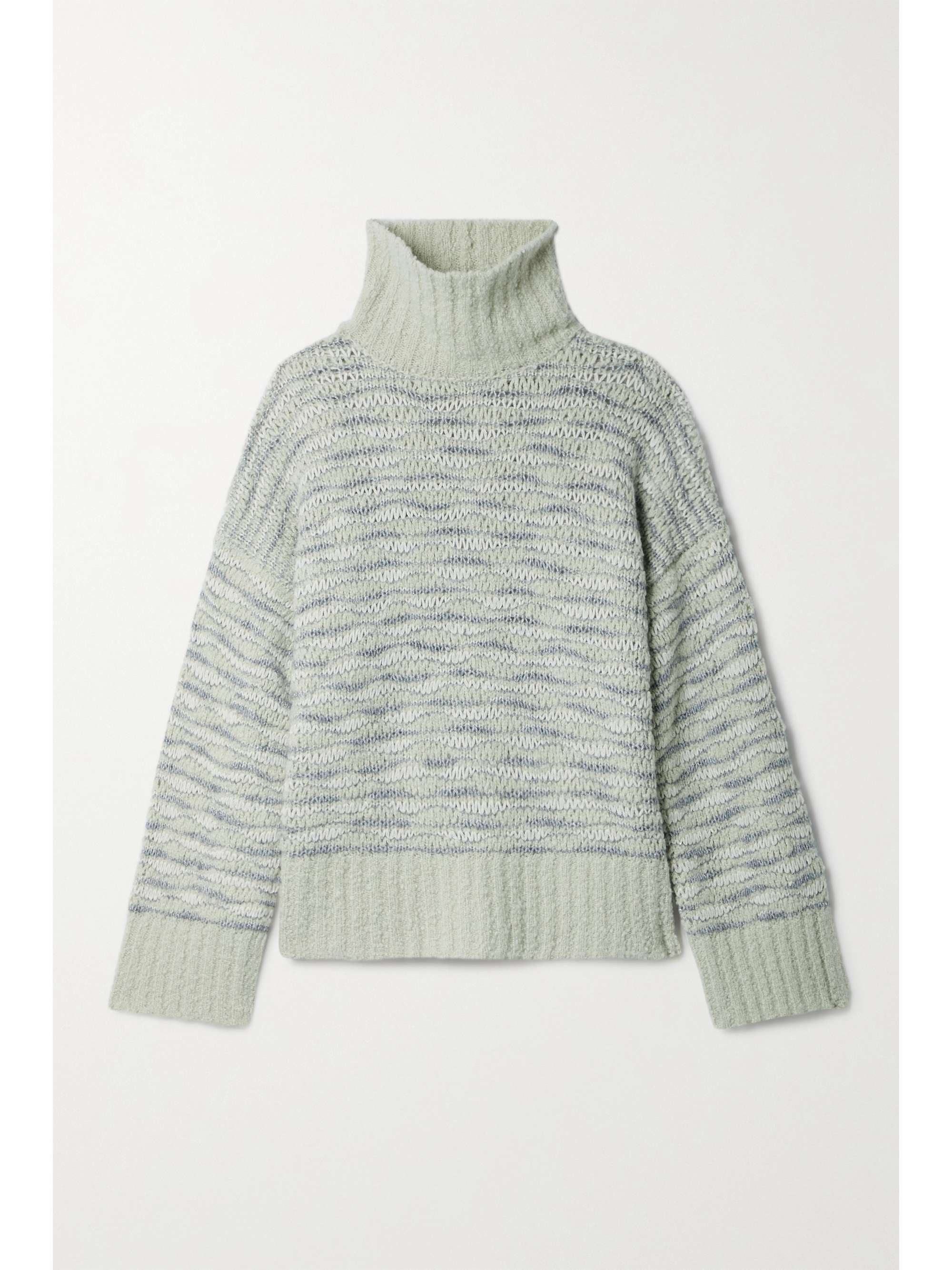 light grey turtleneck sweater