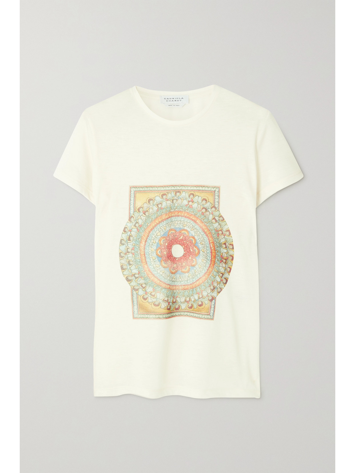 GABRIELA HEARST GUIBERT PRINTED CASHMERE T-SHIRT