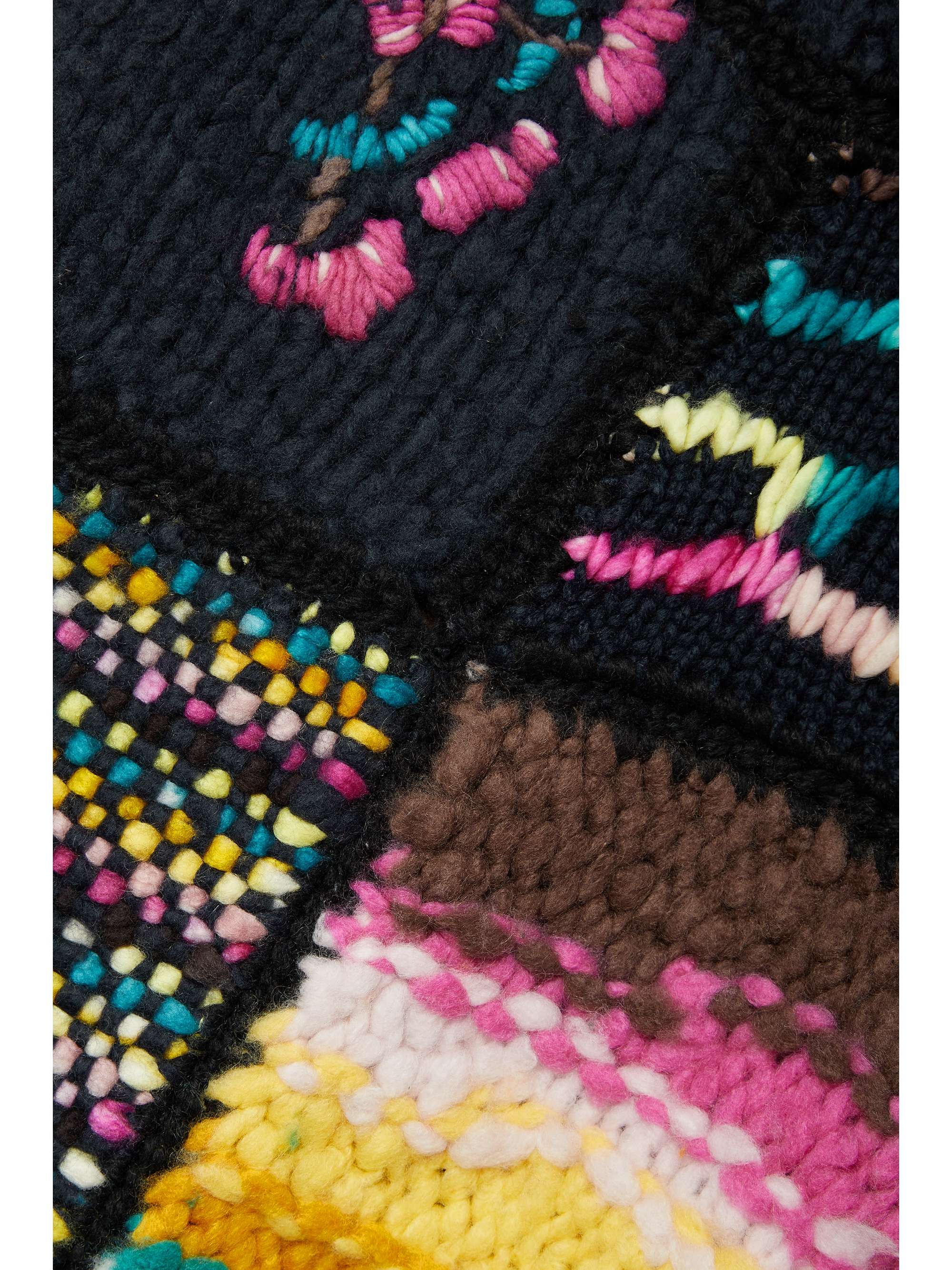 GABRIELA HEARST + NET SUSTAIN Lawrence patchwork cashmere and merino wool-blend sweater