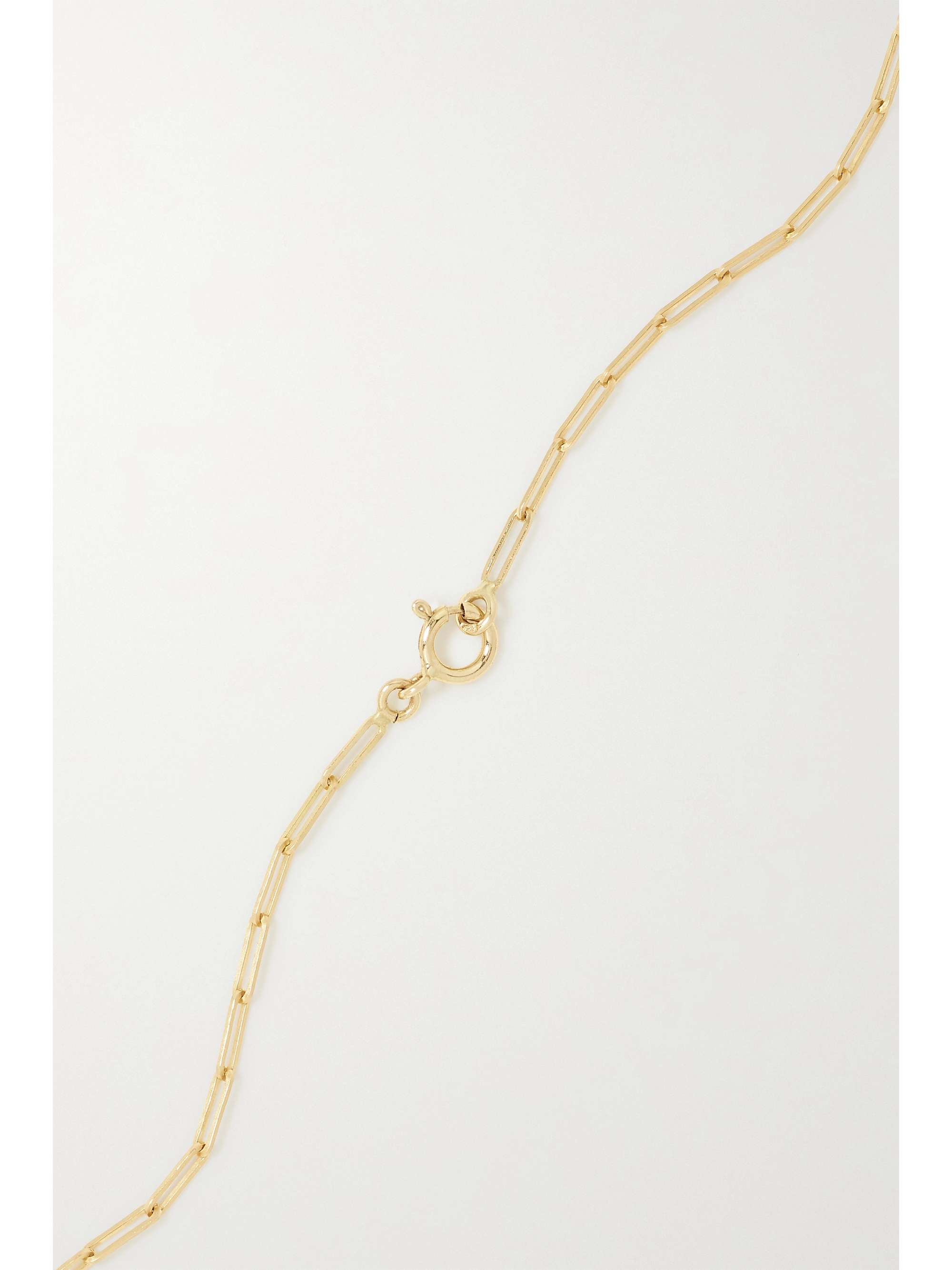 YVONNE LÉON 18-karat and 9-karat gold, enamel and diamond necklace