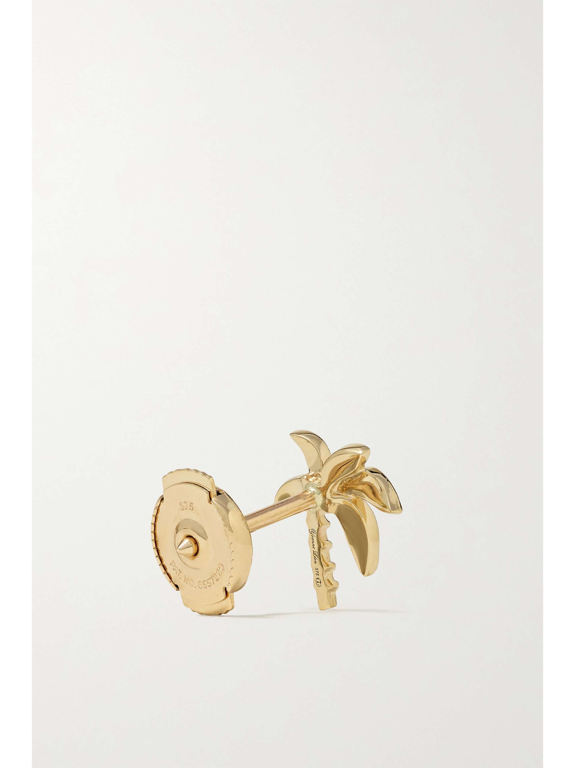 YVONNE LÉON 9-karat gold, enamel and diamond earrings