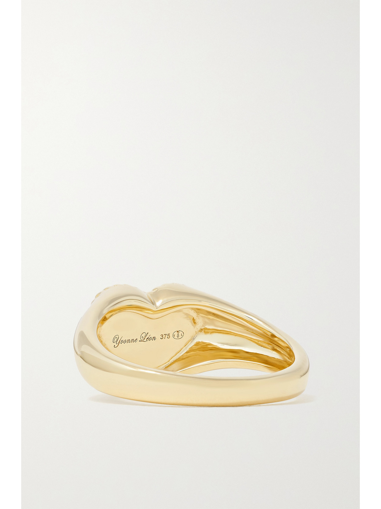 Yvonne Léon 9-karat Gold, Enamel And Diamond Ring In Gold