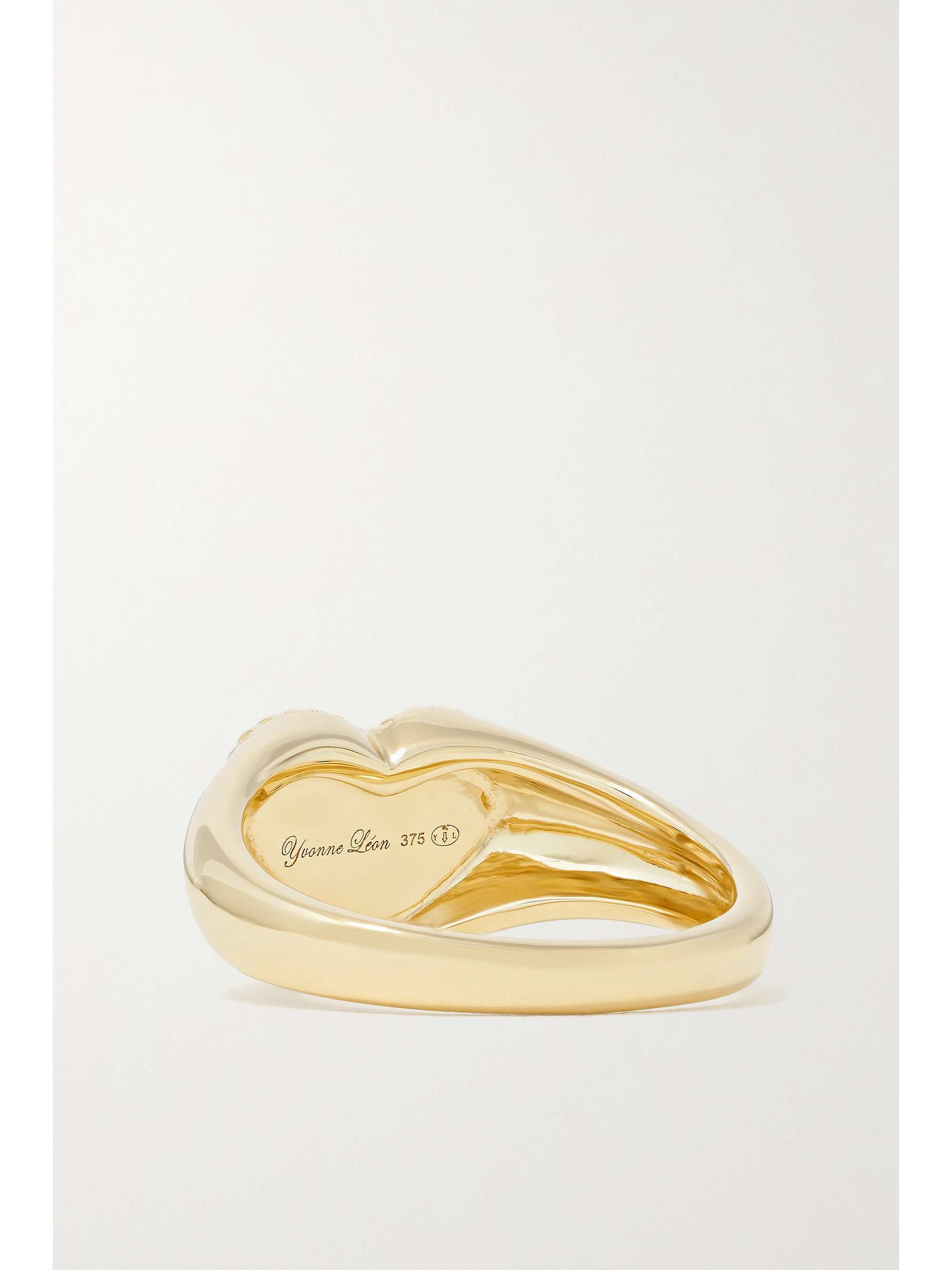 YVONNE LÉON 9-karat gold, enamel and diamond ring