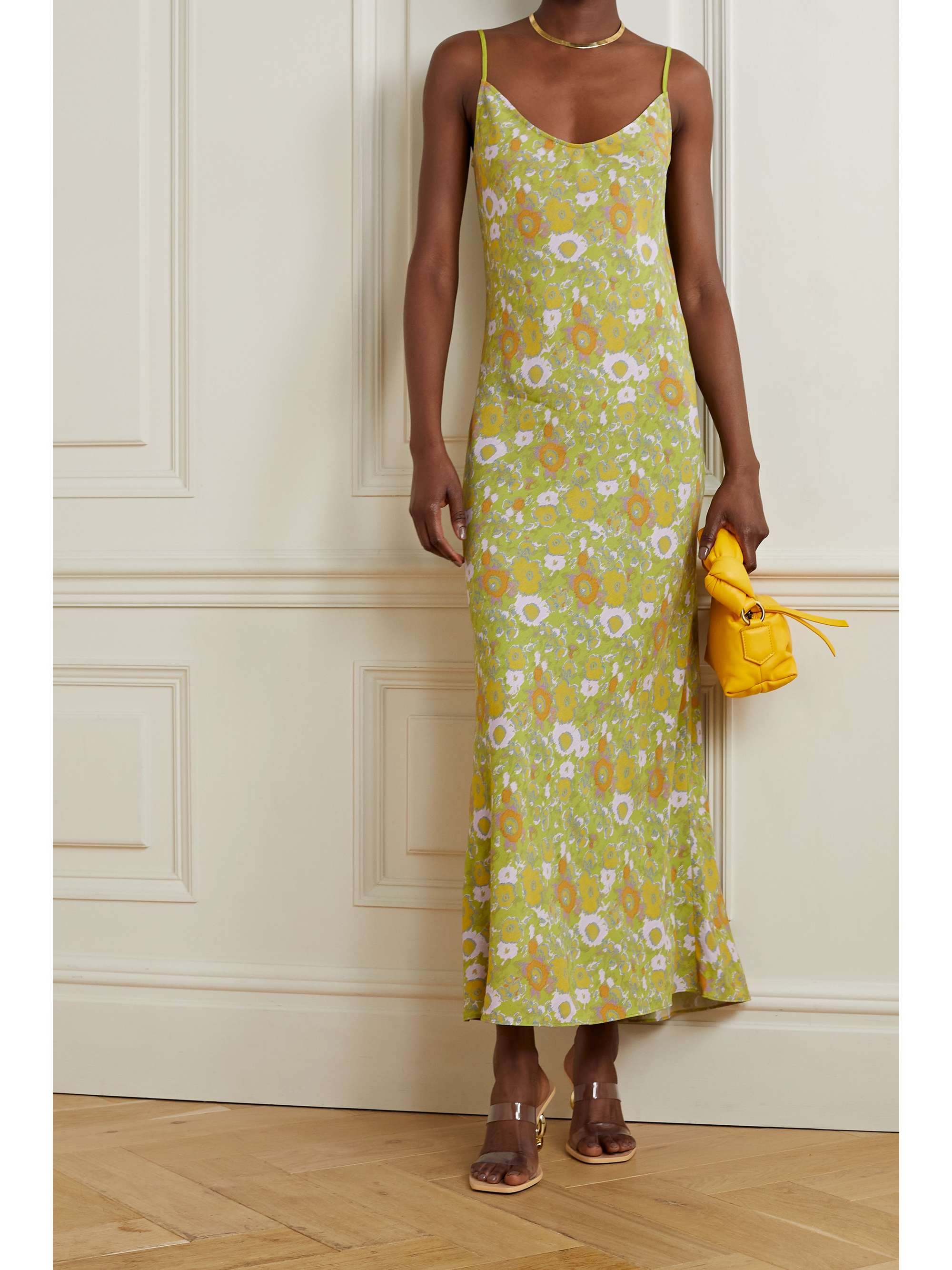 faithfull sunflower midi dress