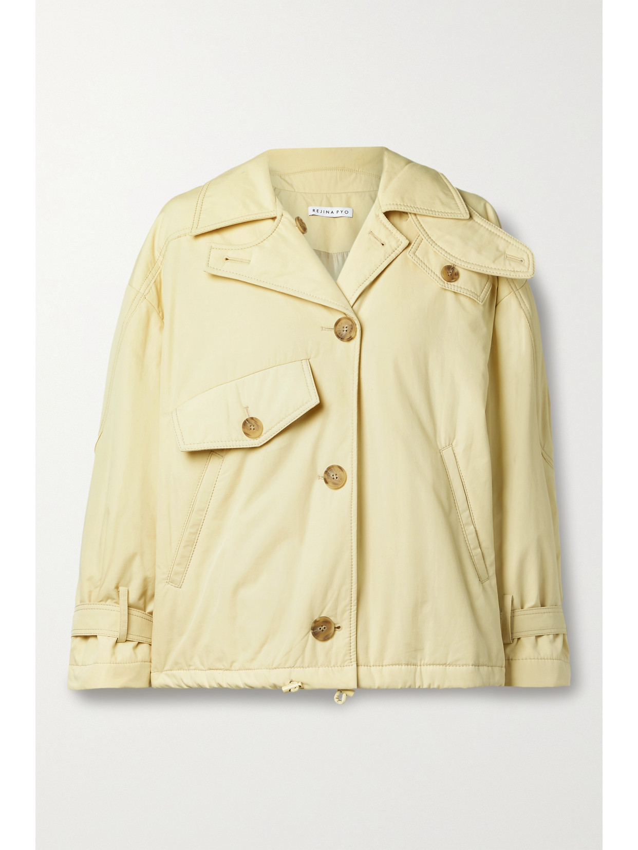 REJINA PYO - + Net Sustain Tate Padded Organic Cotton Jacket - Neutrals