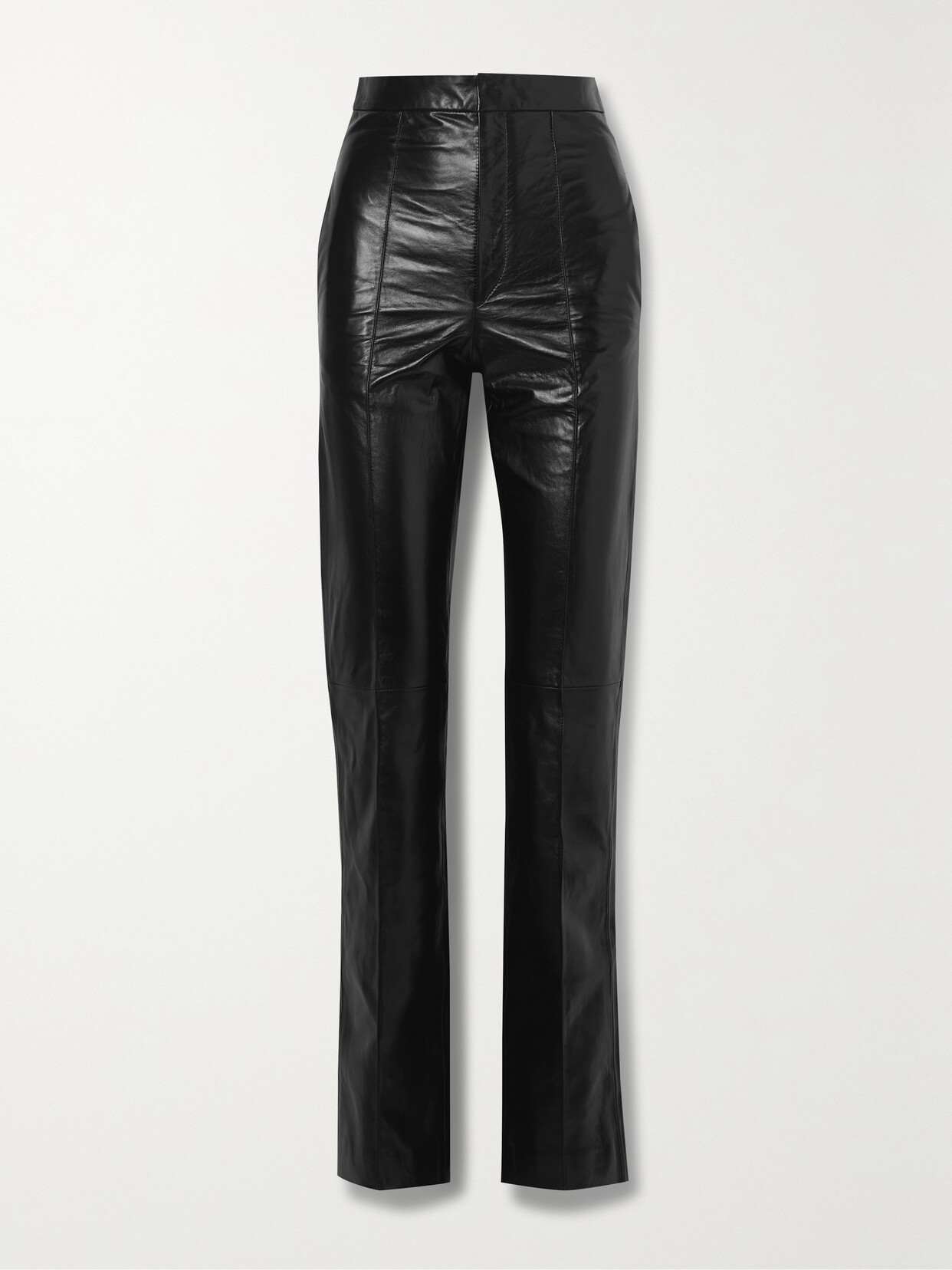 Isabel Marant - Bilirokia Leather Straight-leg Pants - Black