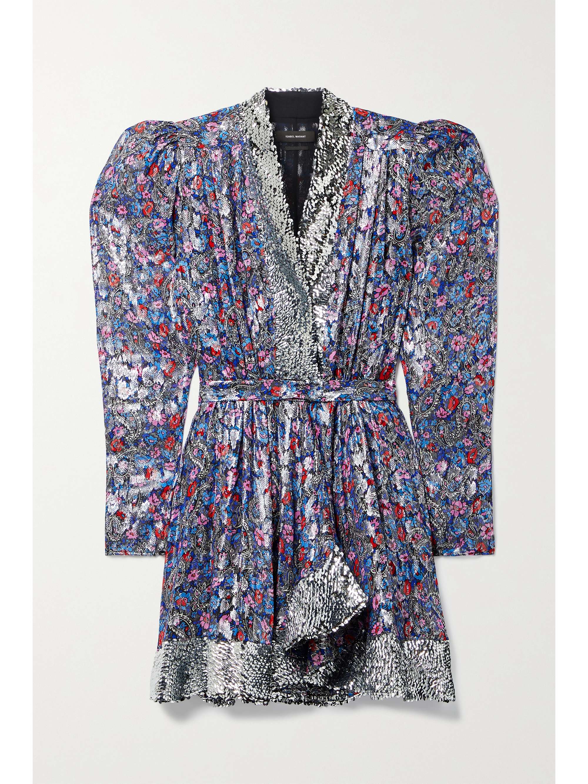sequin robe mini dress