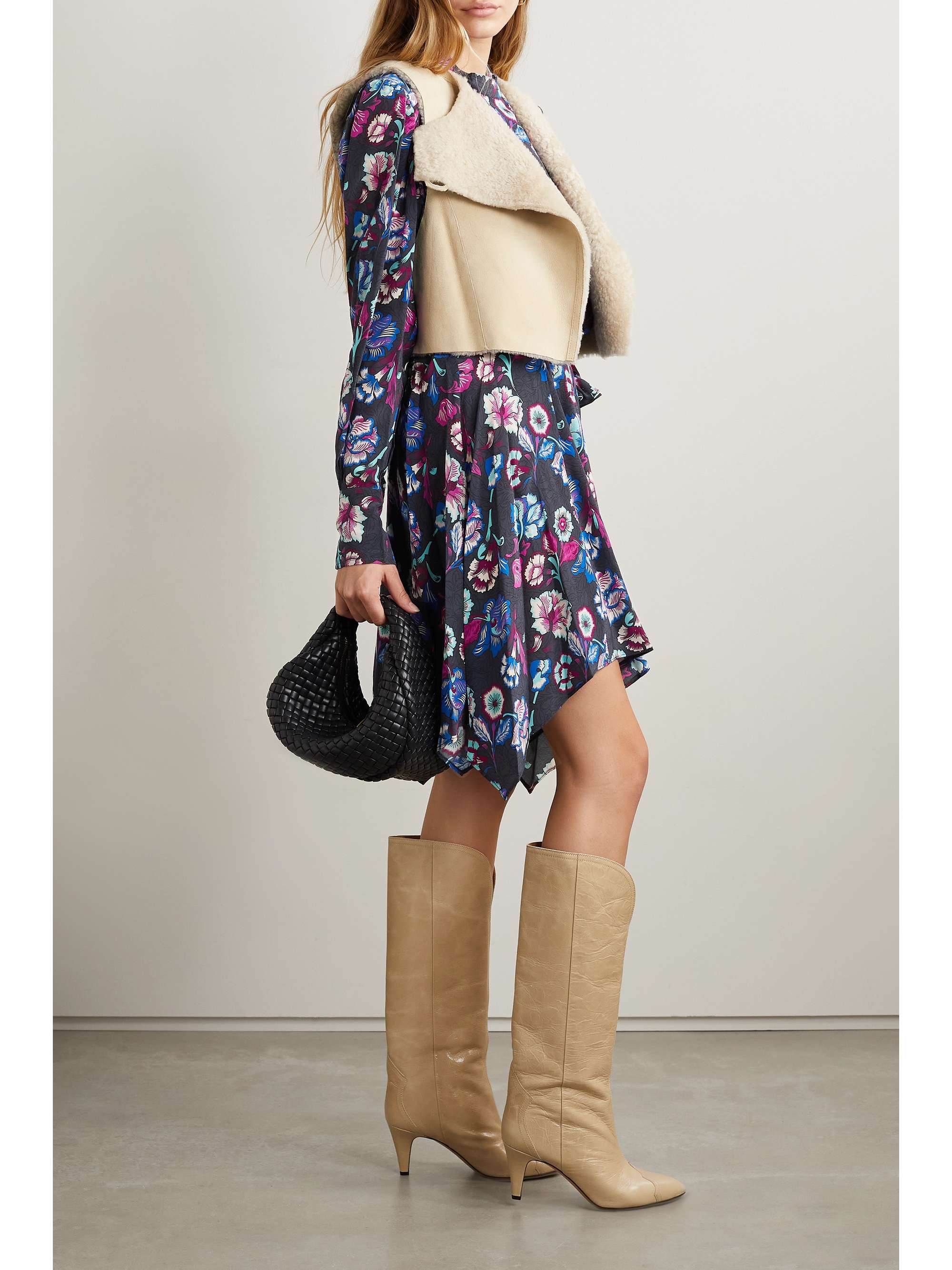 ISABEL MARANT Verikio ruffled floral-print silk mini dress