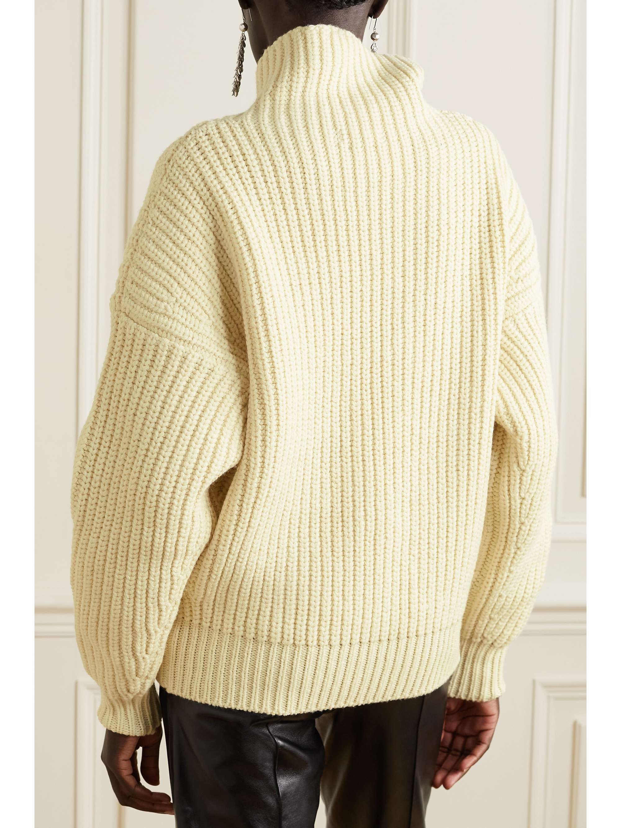ISABEL MARANT Ines ribbed wool-blend turtleneck sweater