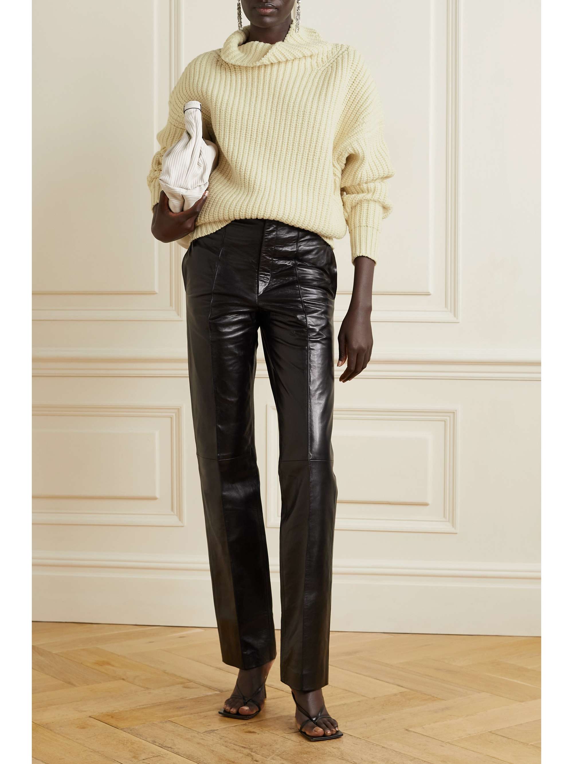 ISABEL MARANT Ines ribbed wool-blend turtleneck sweater