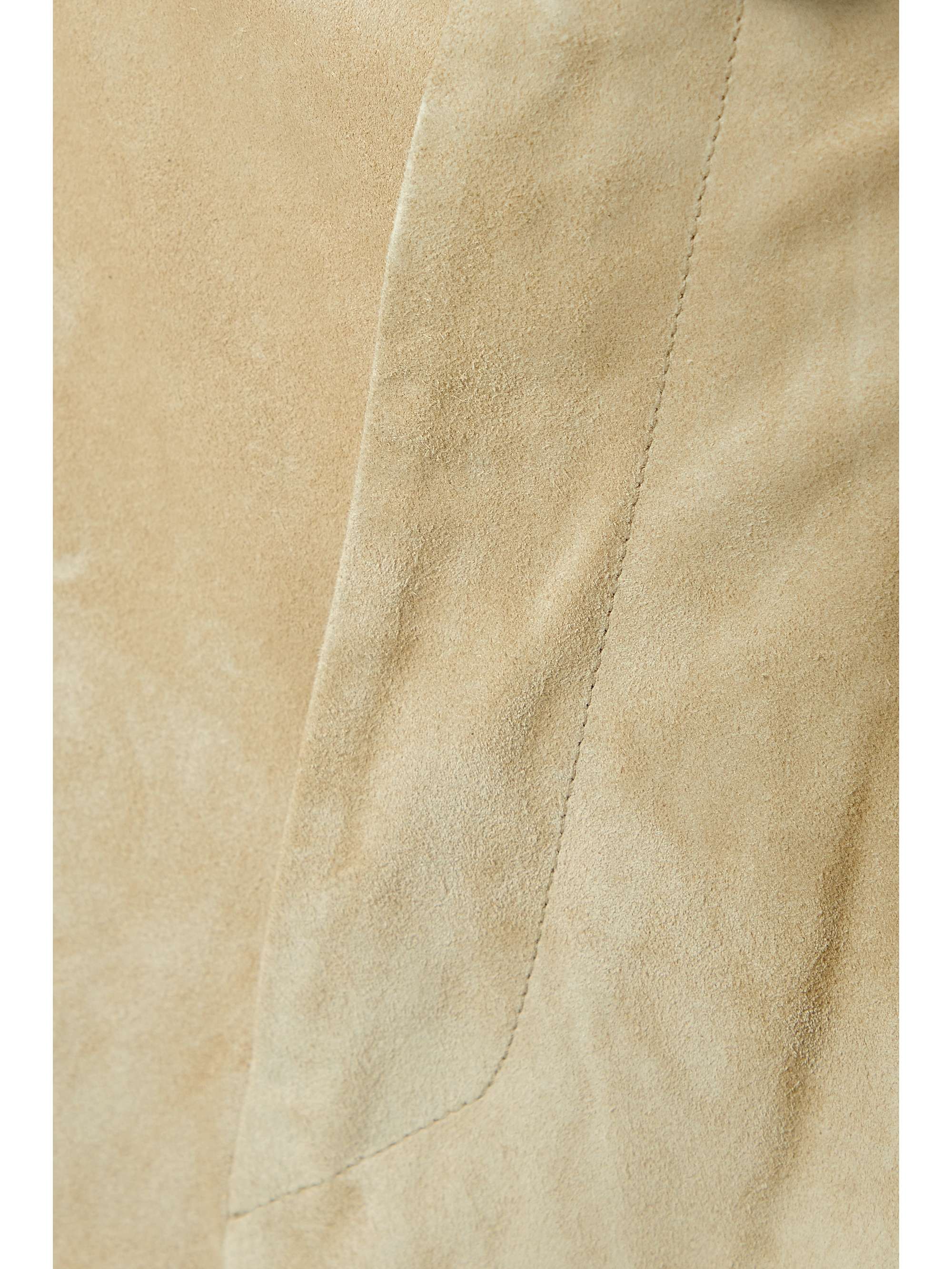 ISABEL MARANT Cililaz belted pleated suede shorts
