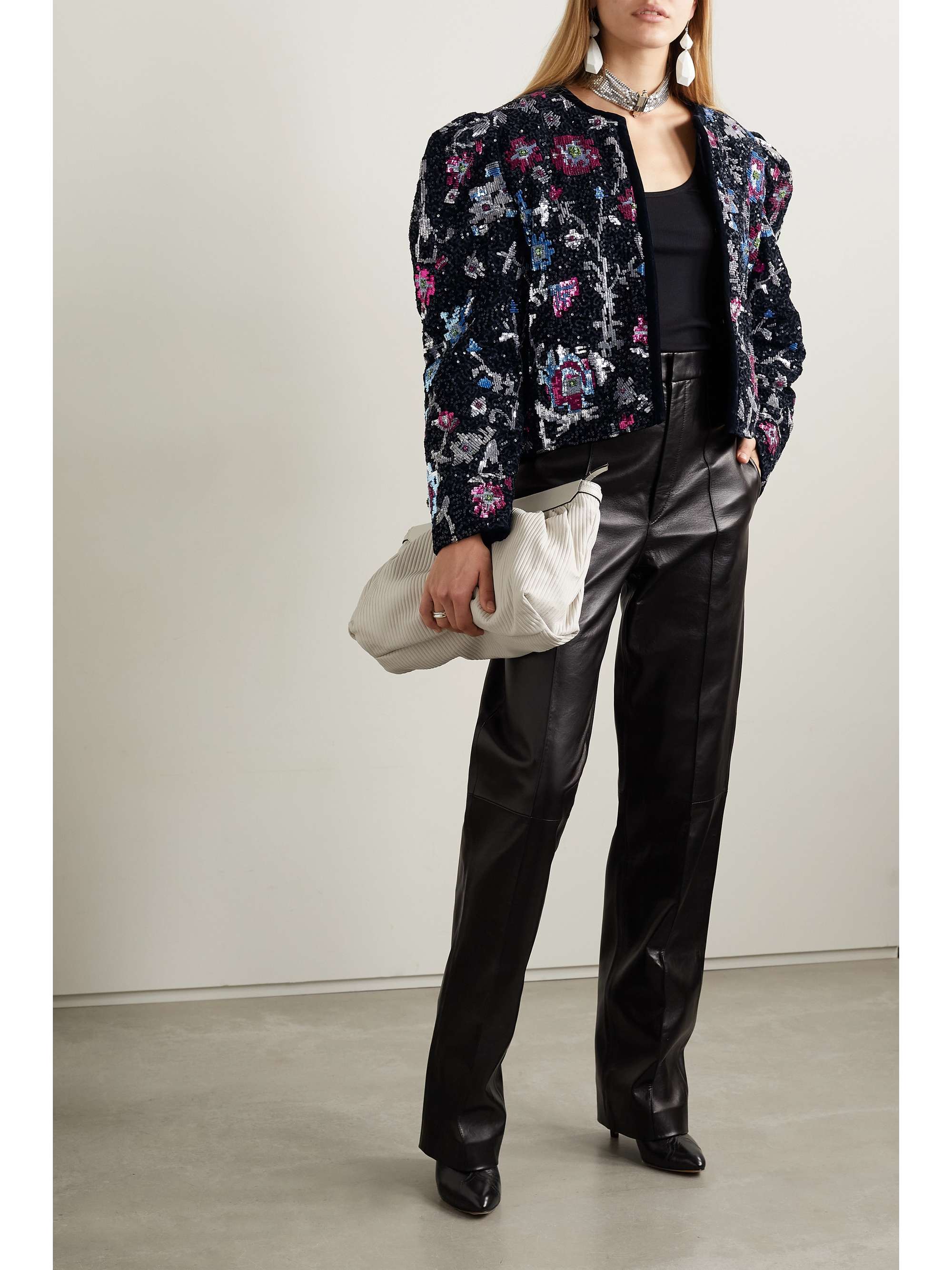 ISABEL MARANT Marjoya embellished velvet jacket