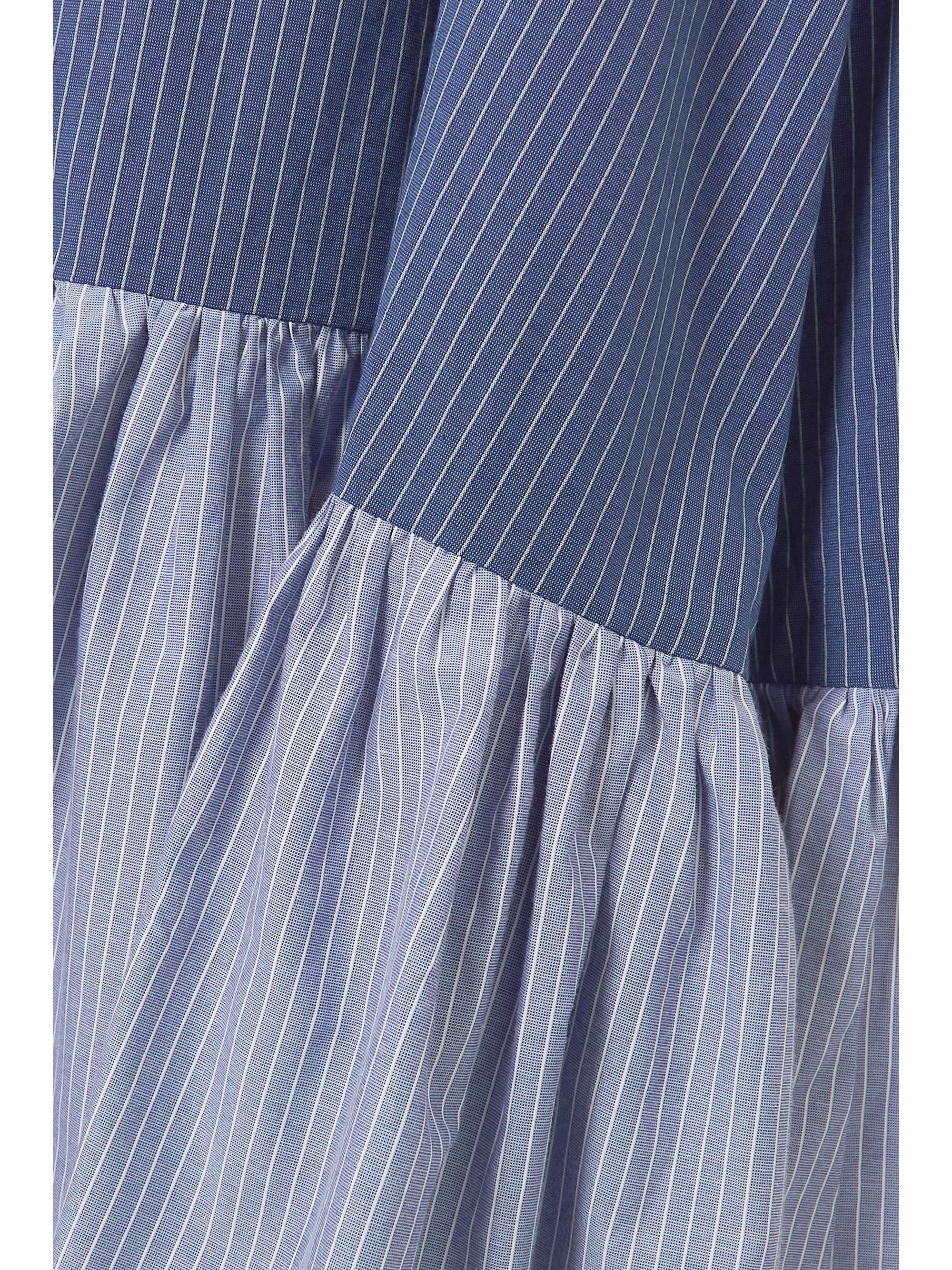 SINDISO KHUMALO + The Vanguard Miss Gee ruffled pinstriped cotton-poplin midi dress