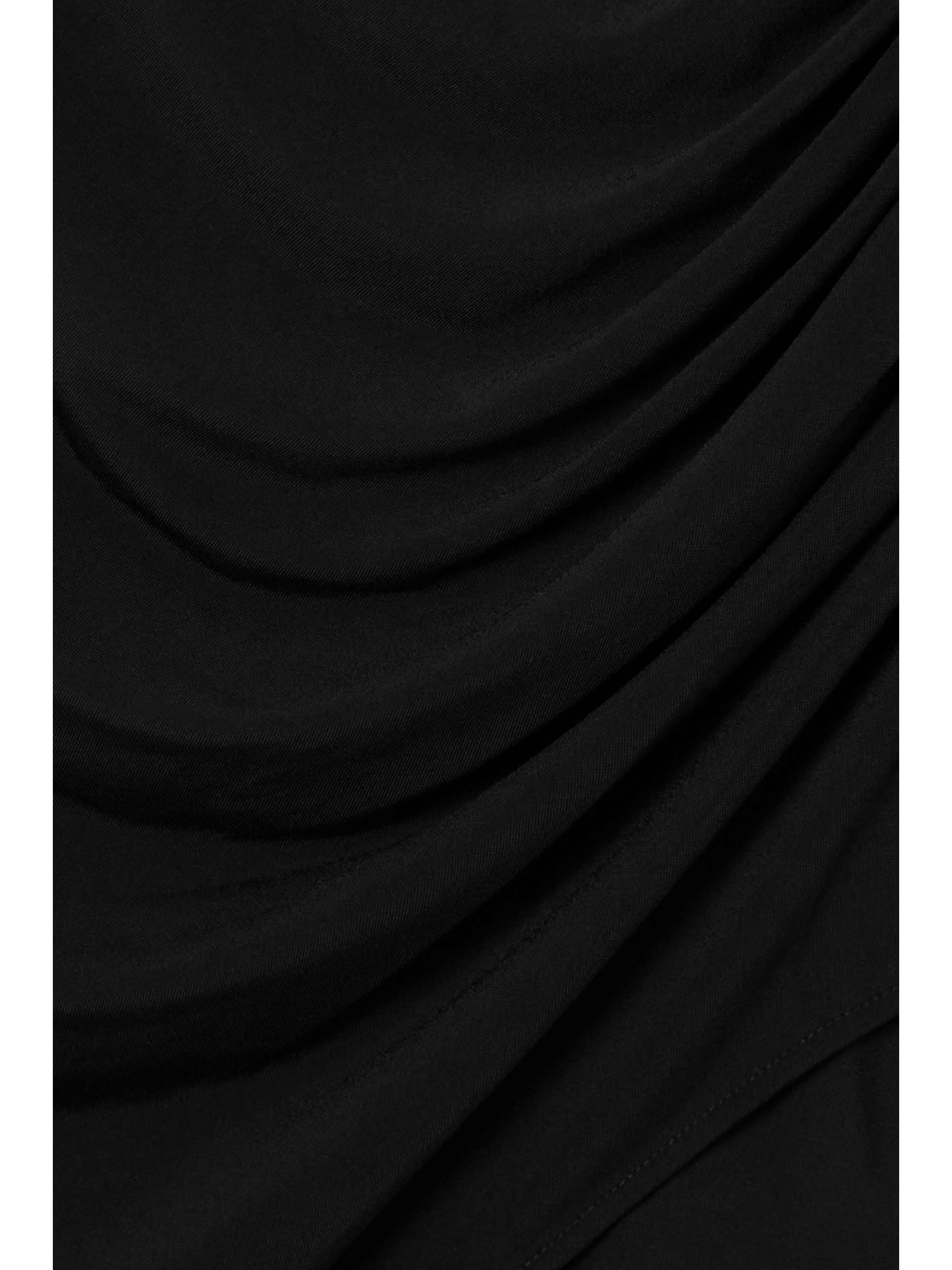 SELF-PORTRAIT Gathered stretch-jersey midi dress