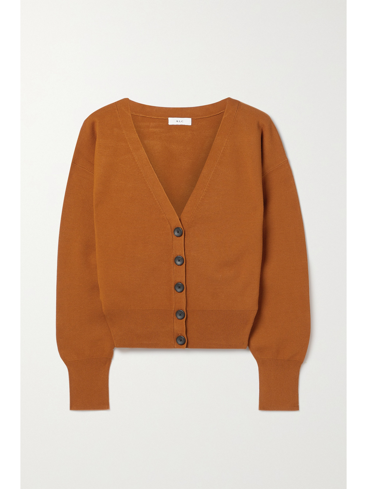 A.l.c Peters Ii Knitted Cardigan In Brown