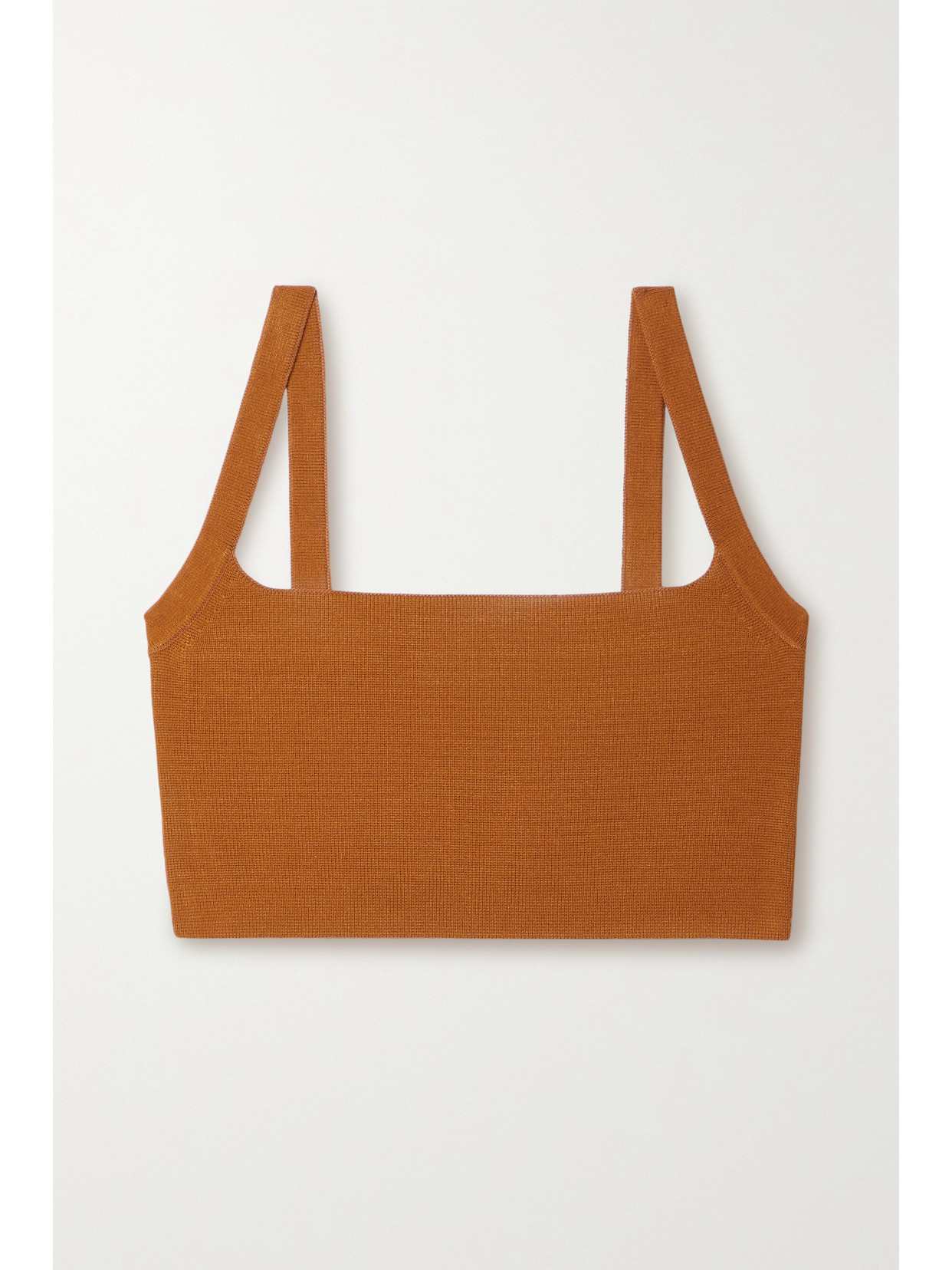 A.l.c Winona Sleeveless Crop Top In Brown