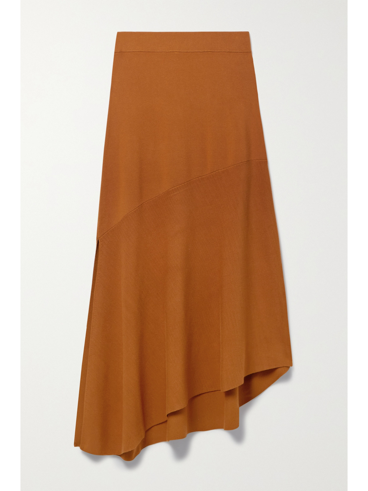 A.L.C JASPER ASYMMETRIC STRETCH-KNIT MIDI SKIRT