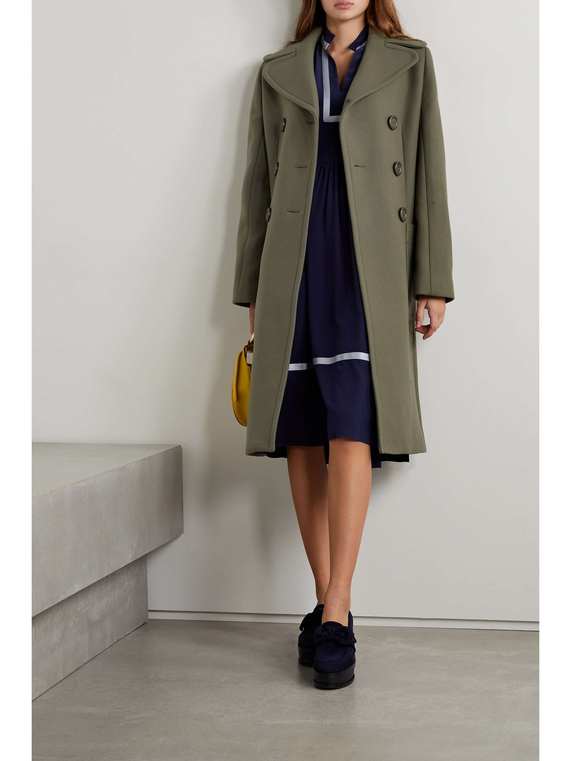 chloe wool blend coat