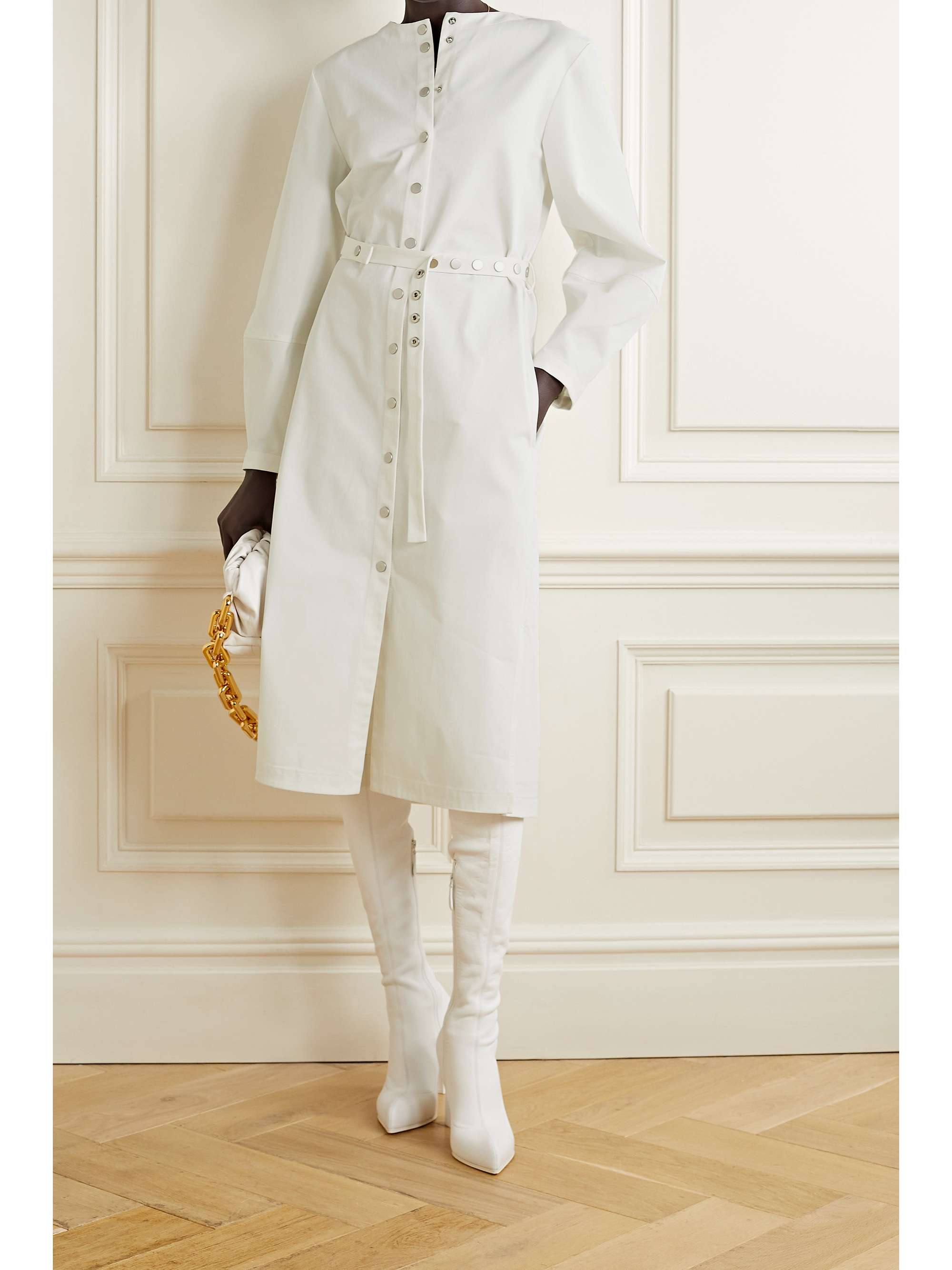 tibi belted dress