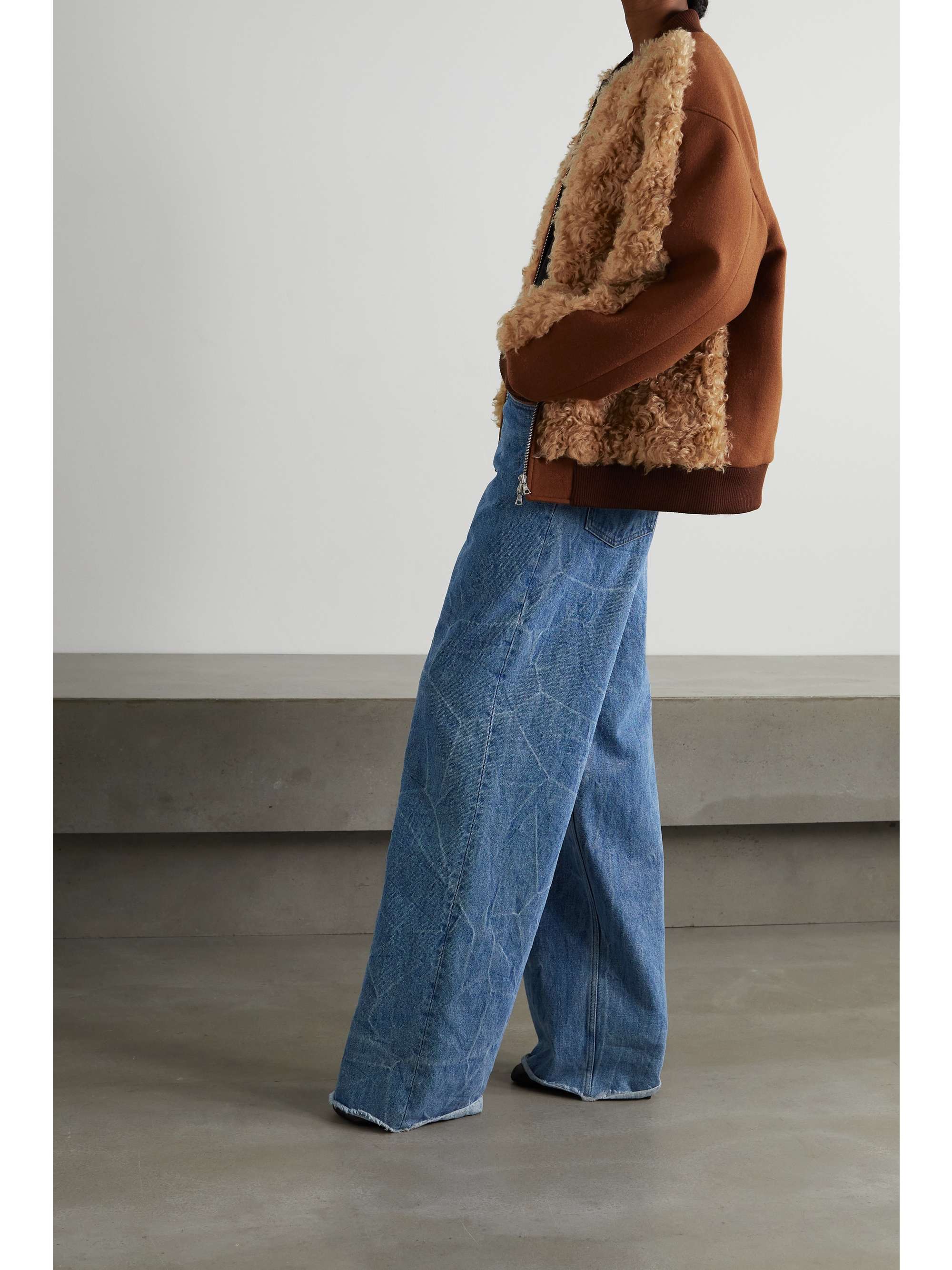 faux shearling bomber