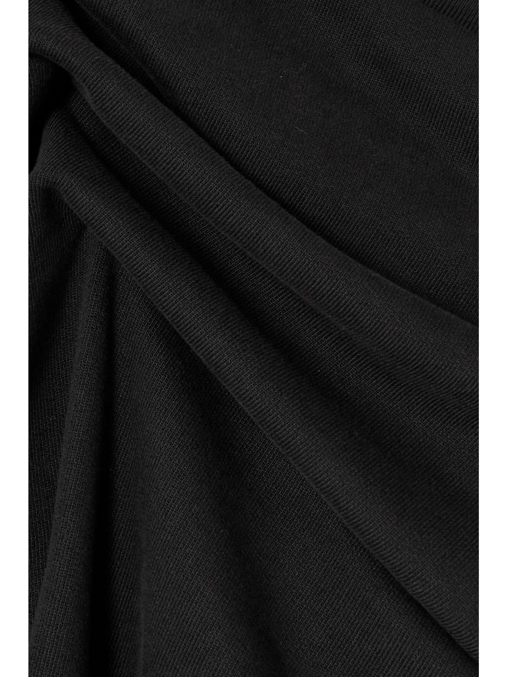 DRIES VAN NOTEN One-sleeve gathered cotton-jersey dress