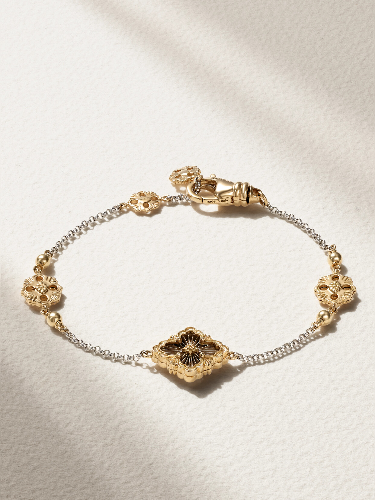 Buccellati – Opera Tulle 18-karat Yellow And White Gold Bracelet – M