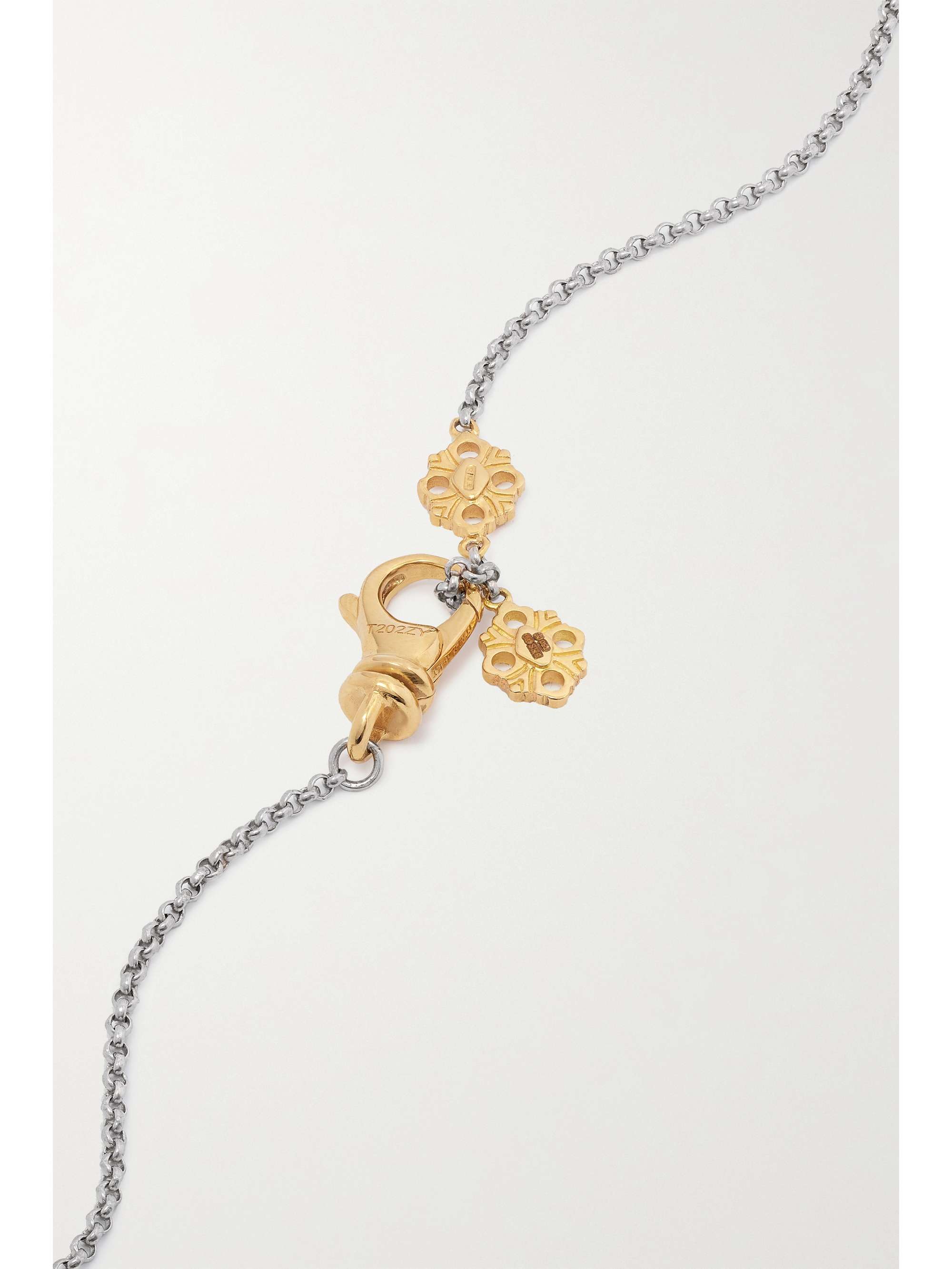 BUCCELLATI Opera Tulle 18-karat yellow and white gold necklace