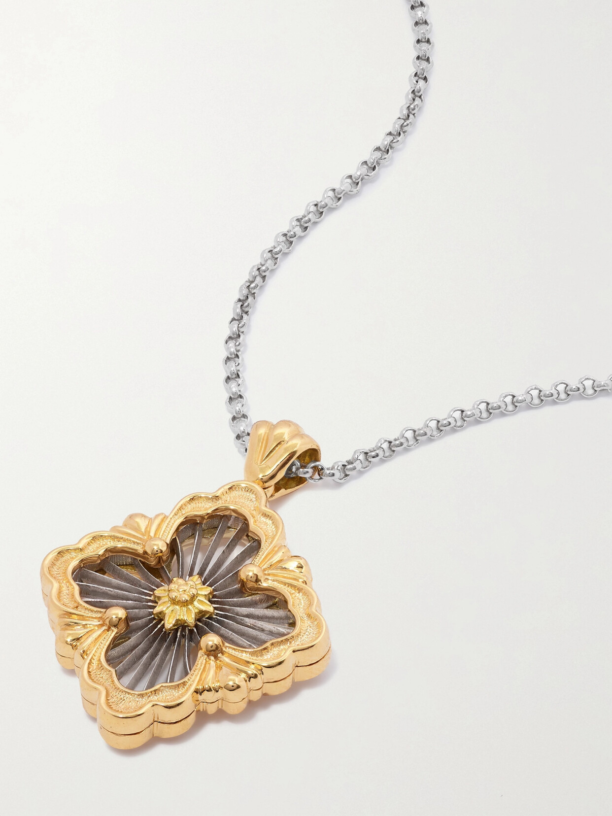 Buccellati Opera Tulle 18-karat Yellow And White Gold Necklace