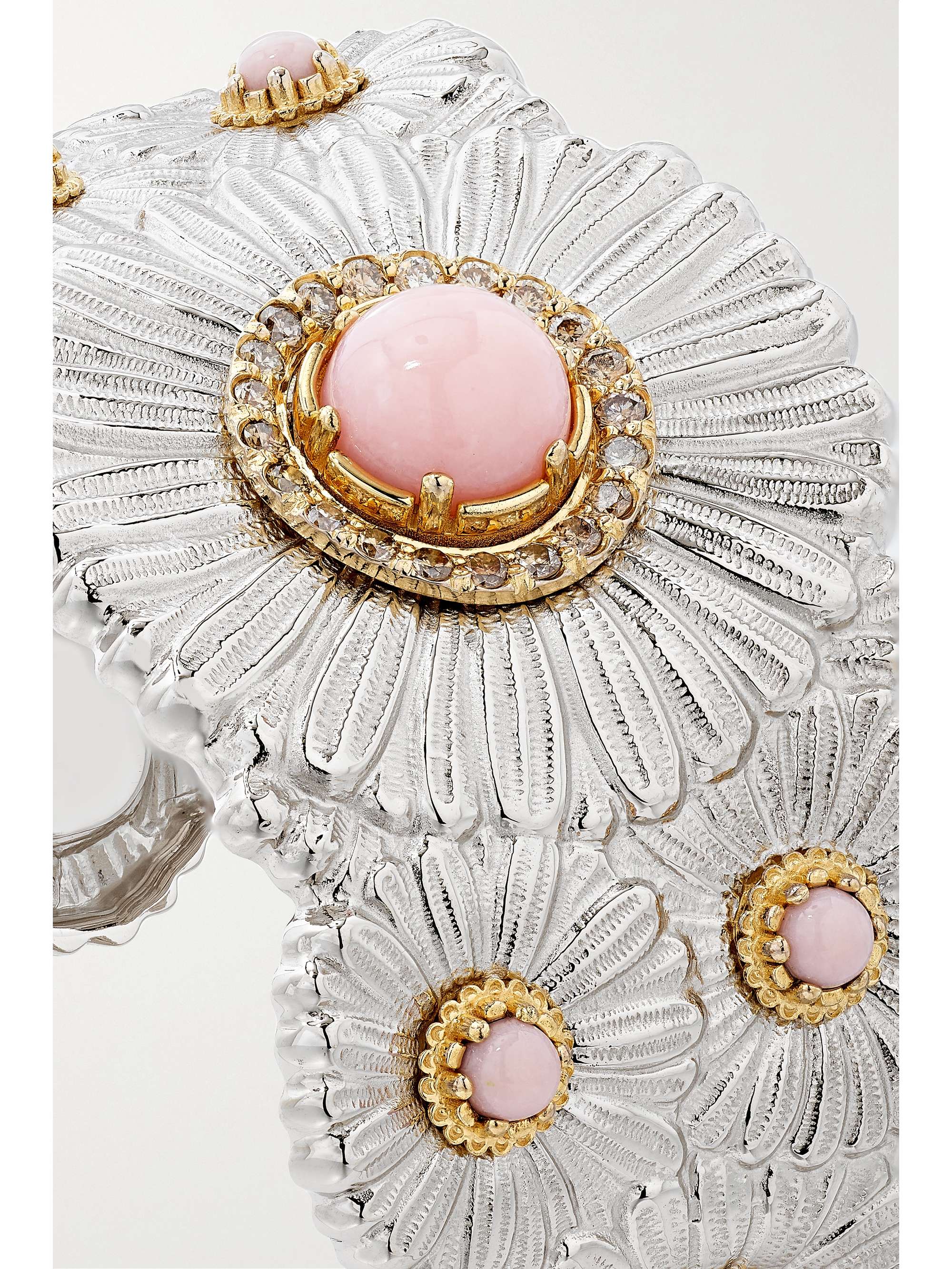 BUCCELLATI Daisy Blossoms gold-plated, agate and diamond cuff