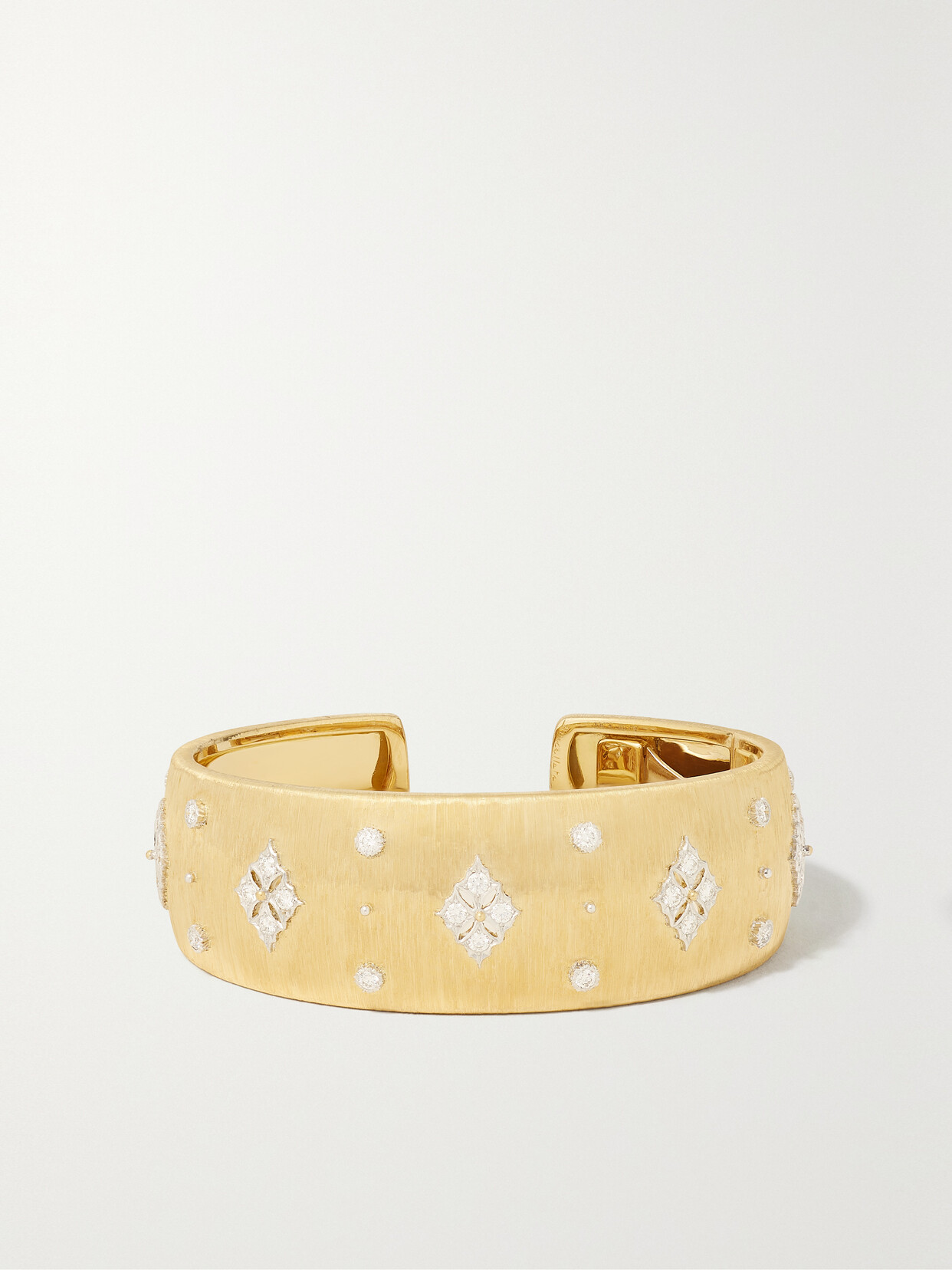 Buccellati 18-karat Yellow And White Gold Diamond Cuff