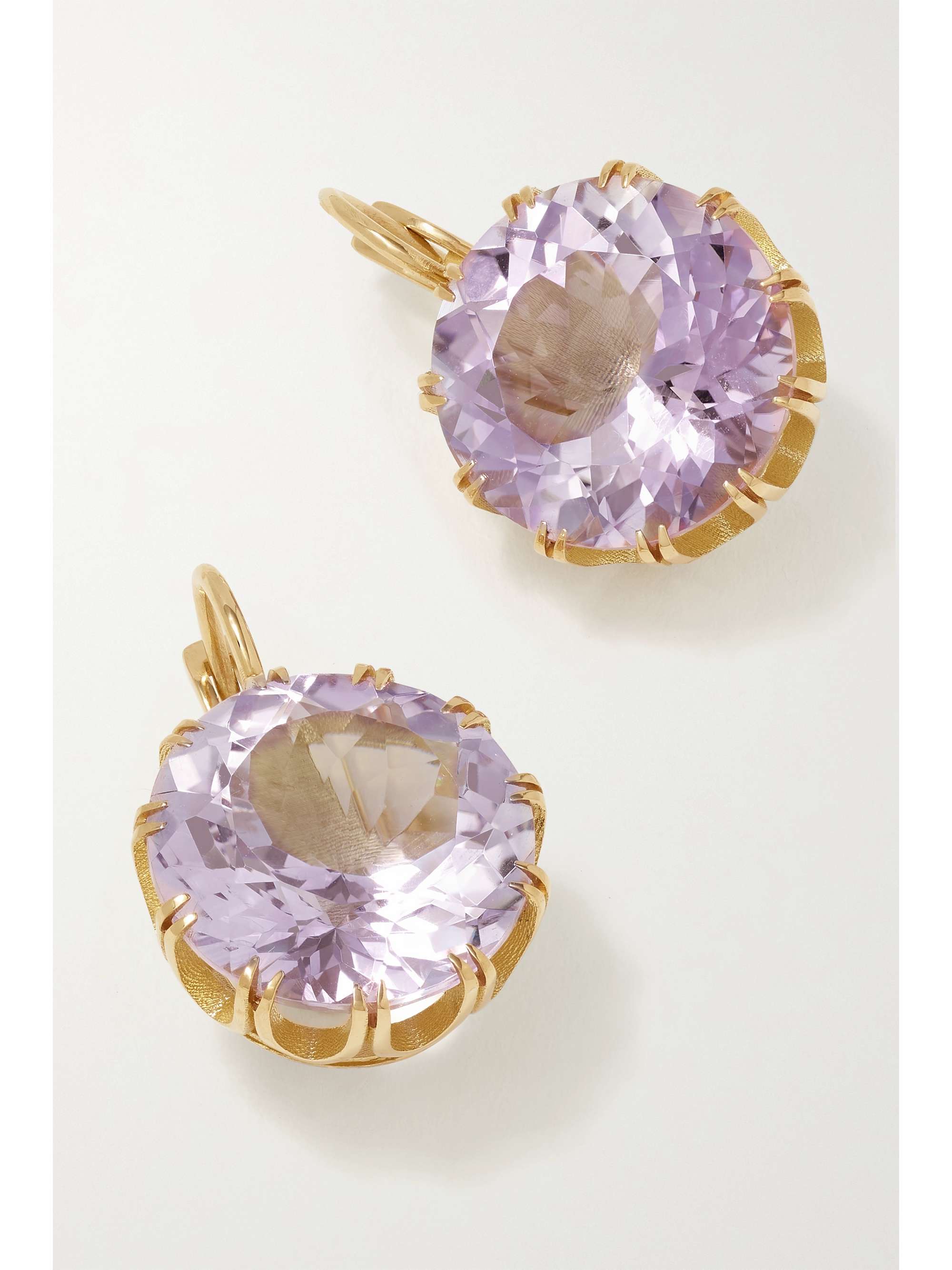 ILEANA MAKRI Crown 18-karat gold topaz earrings