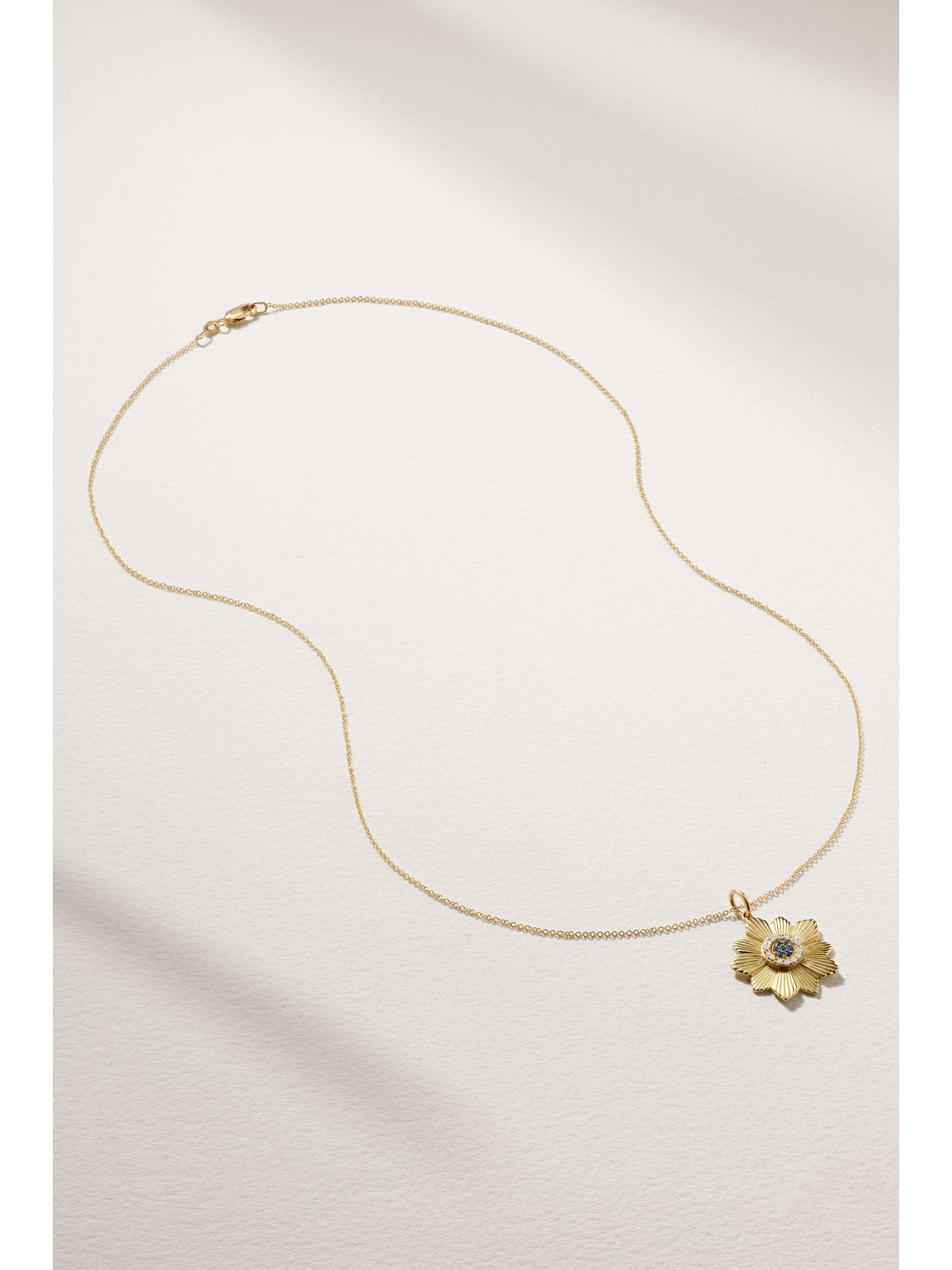 ILEANA MAKRI 18-karat gold multi-stone necklace