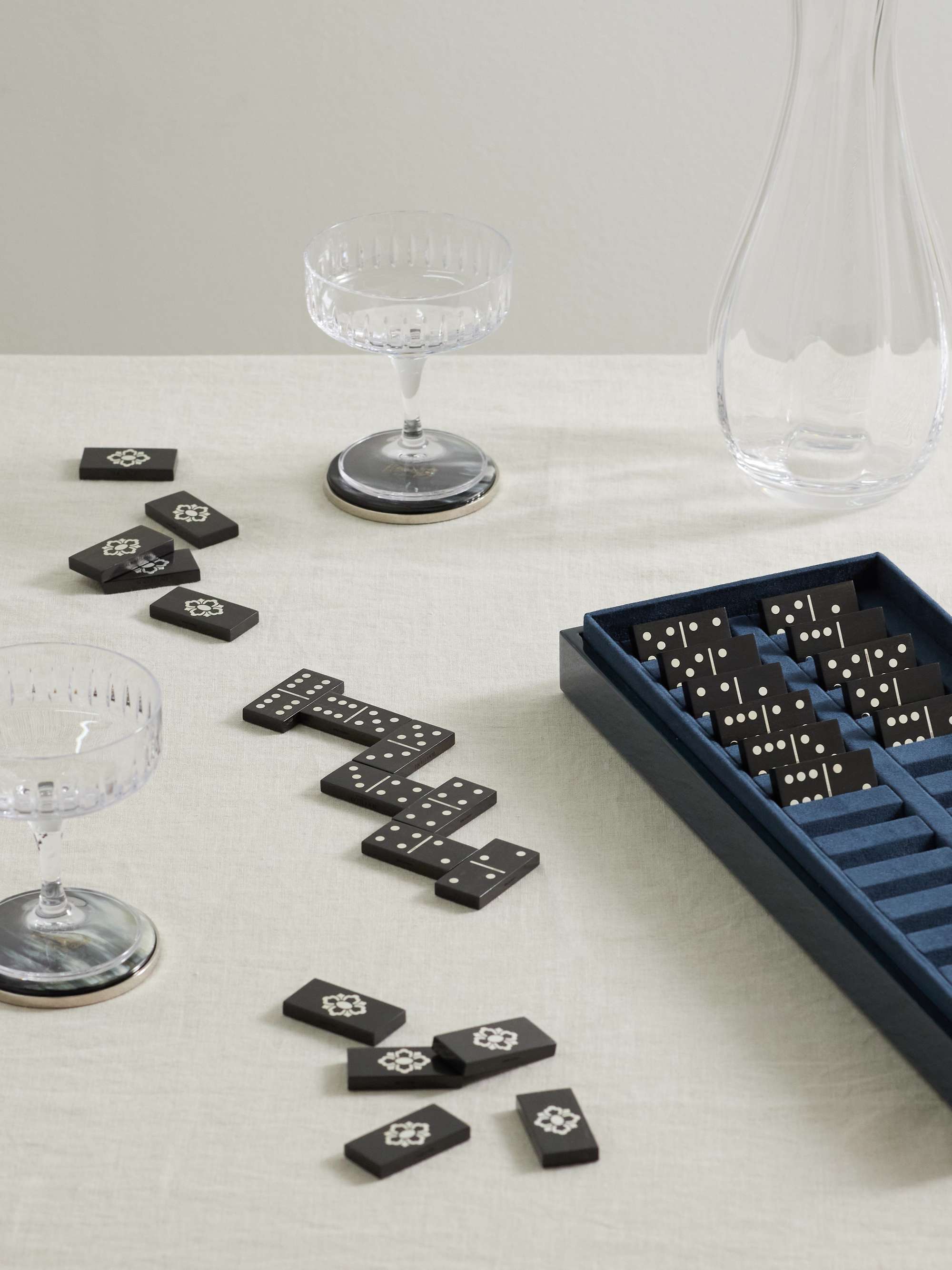 BUCCELLATI Silver and ebony dominoes set