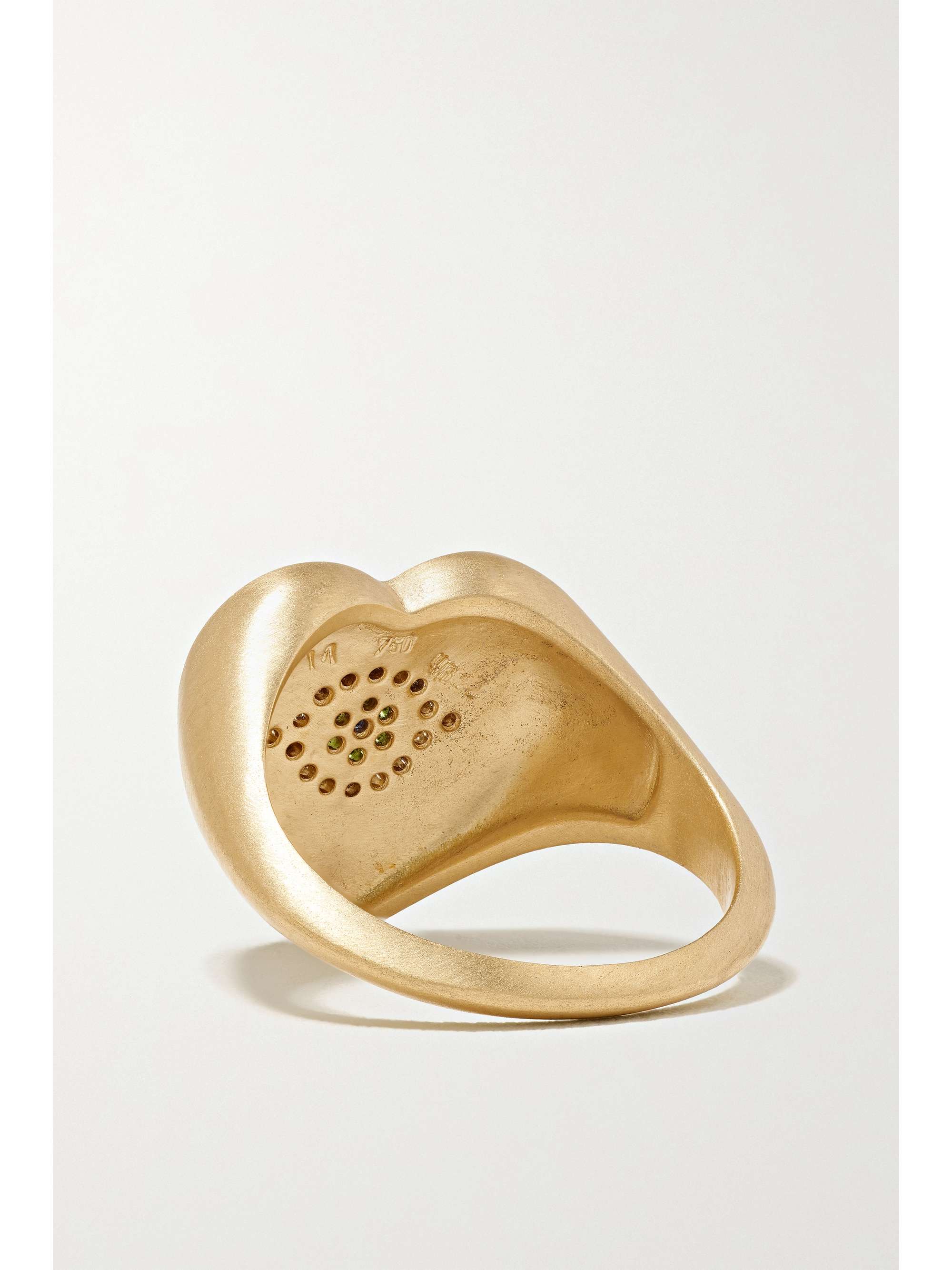ILEANA MAKRI Golden Dawn Ring aus 18 Karat Gold mit mehreren Steinen