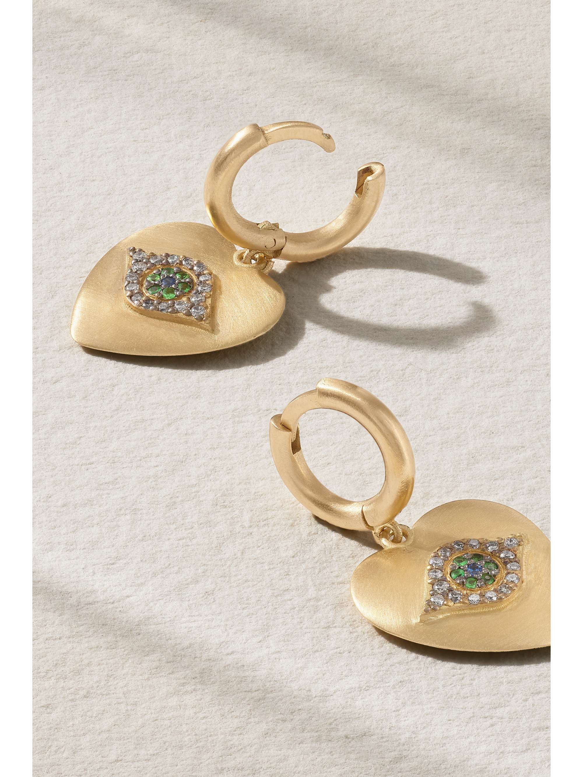 ILEANA MAKRI Golden Dawn 18-karat gold multi-stone earrings