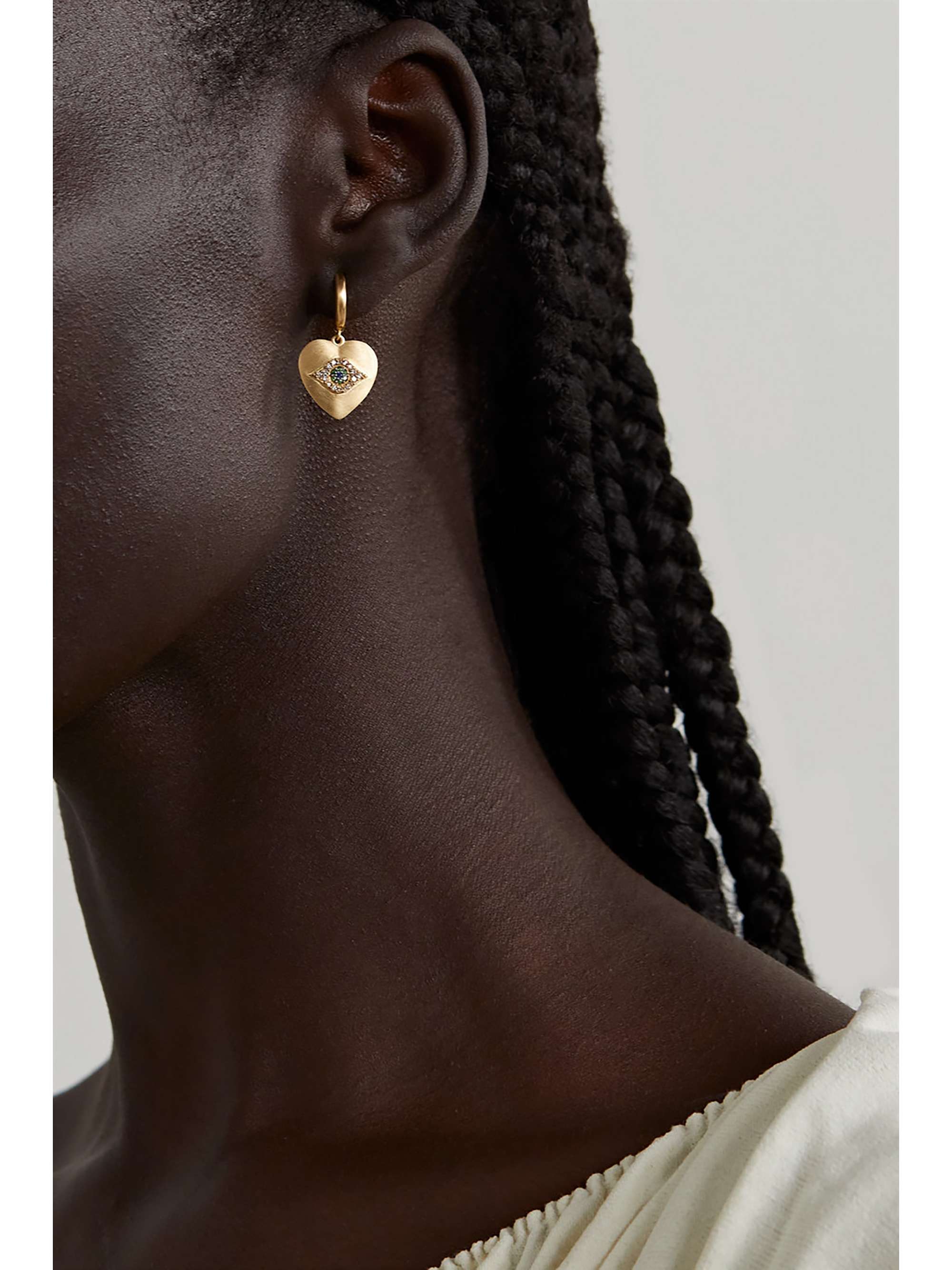 ILEANA MAKRI Golden Dawn 18-karat gold multi-stone earrings