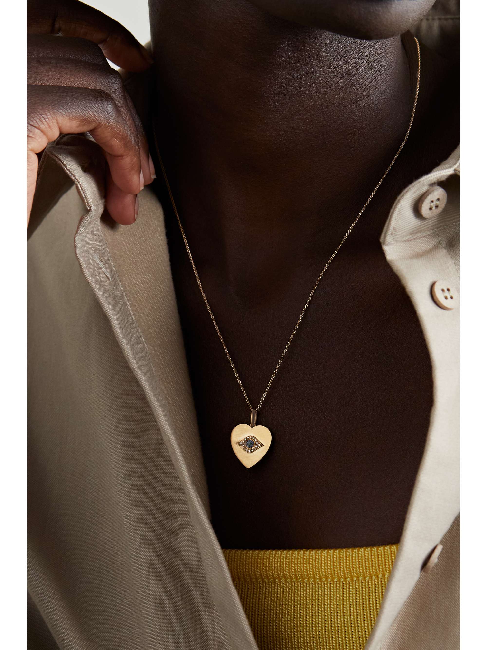 ILEANA MAKRI Collier en or 18 carats (750/1000) et pierres multiples Golden Dawn
