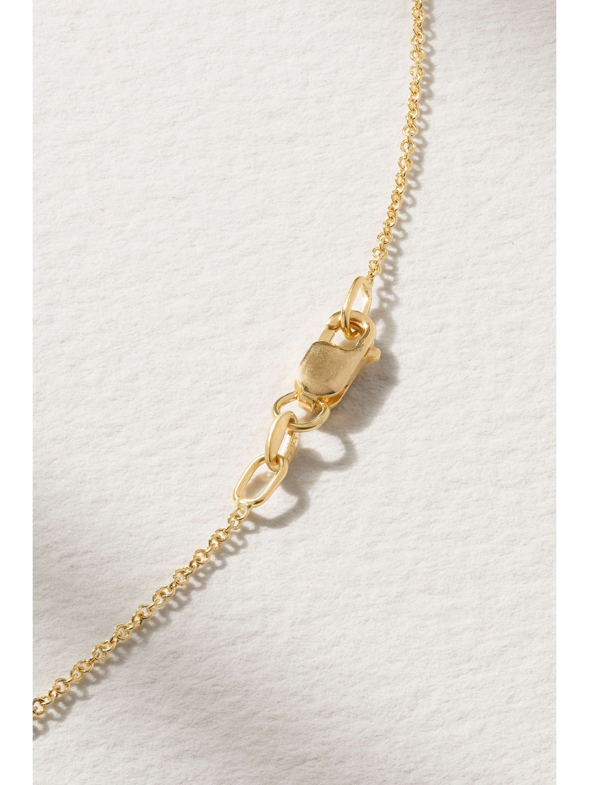 ILEANA MAKRI Lunar Eclipse Kette aus 18 Karat Gold mit mehreren Steinen