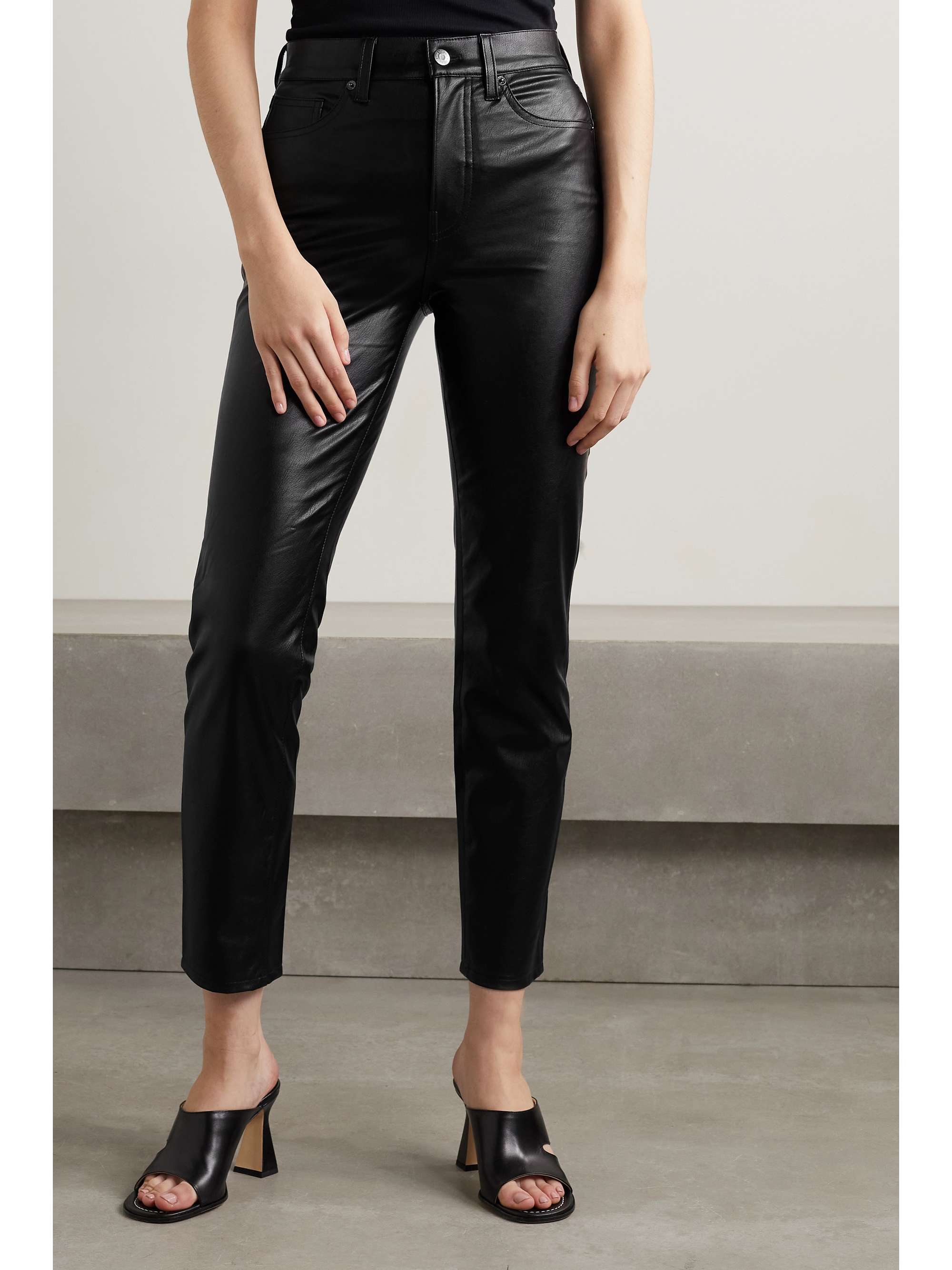 veronica beard leather pants