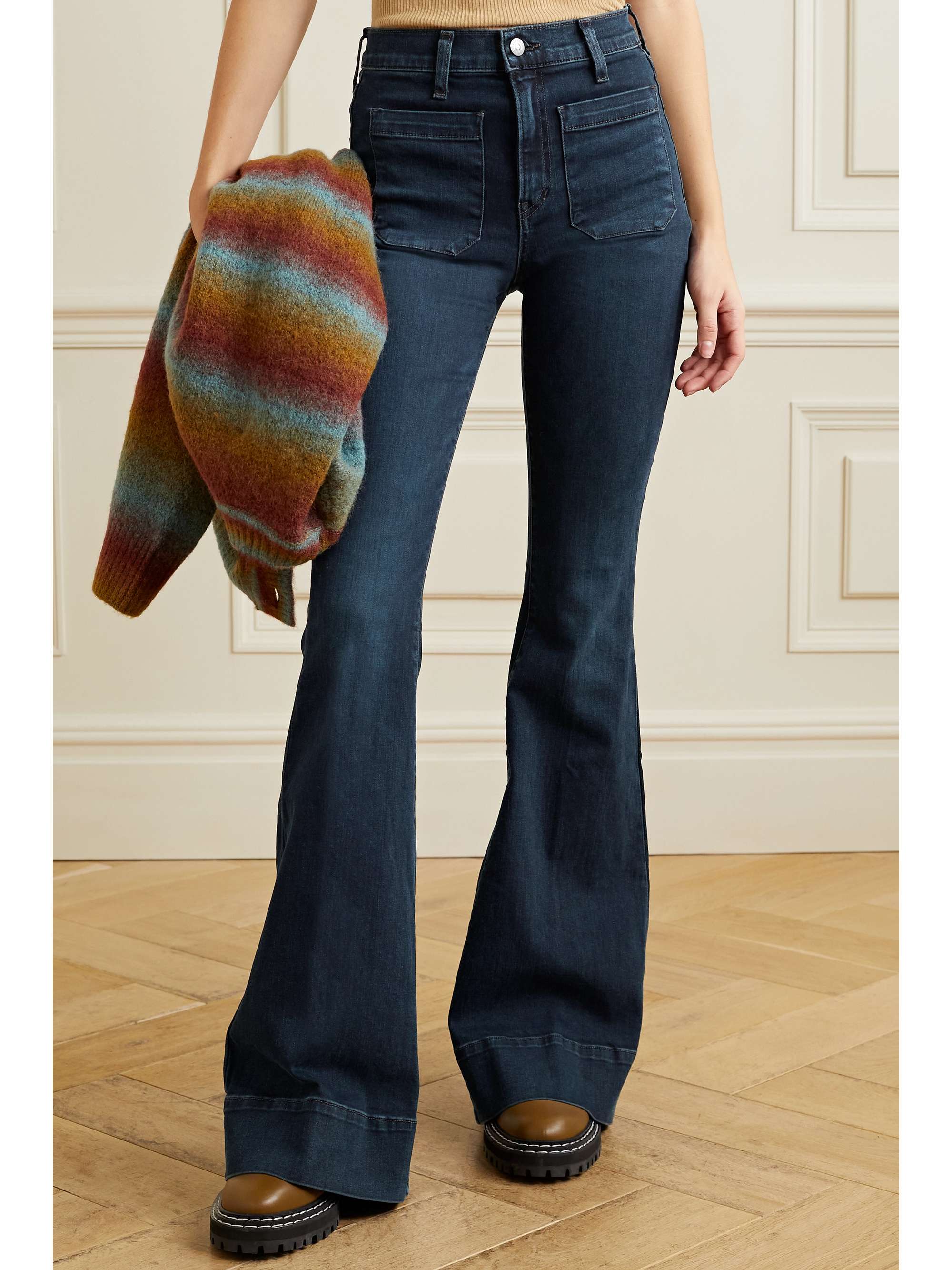 Dark denim Sheridan high-rise flared 