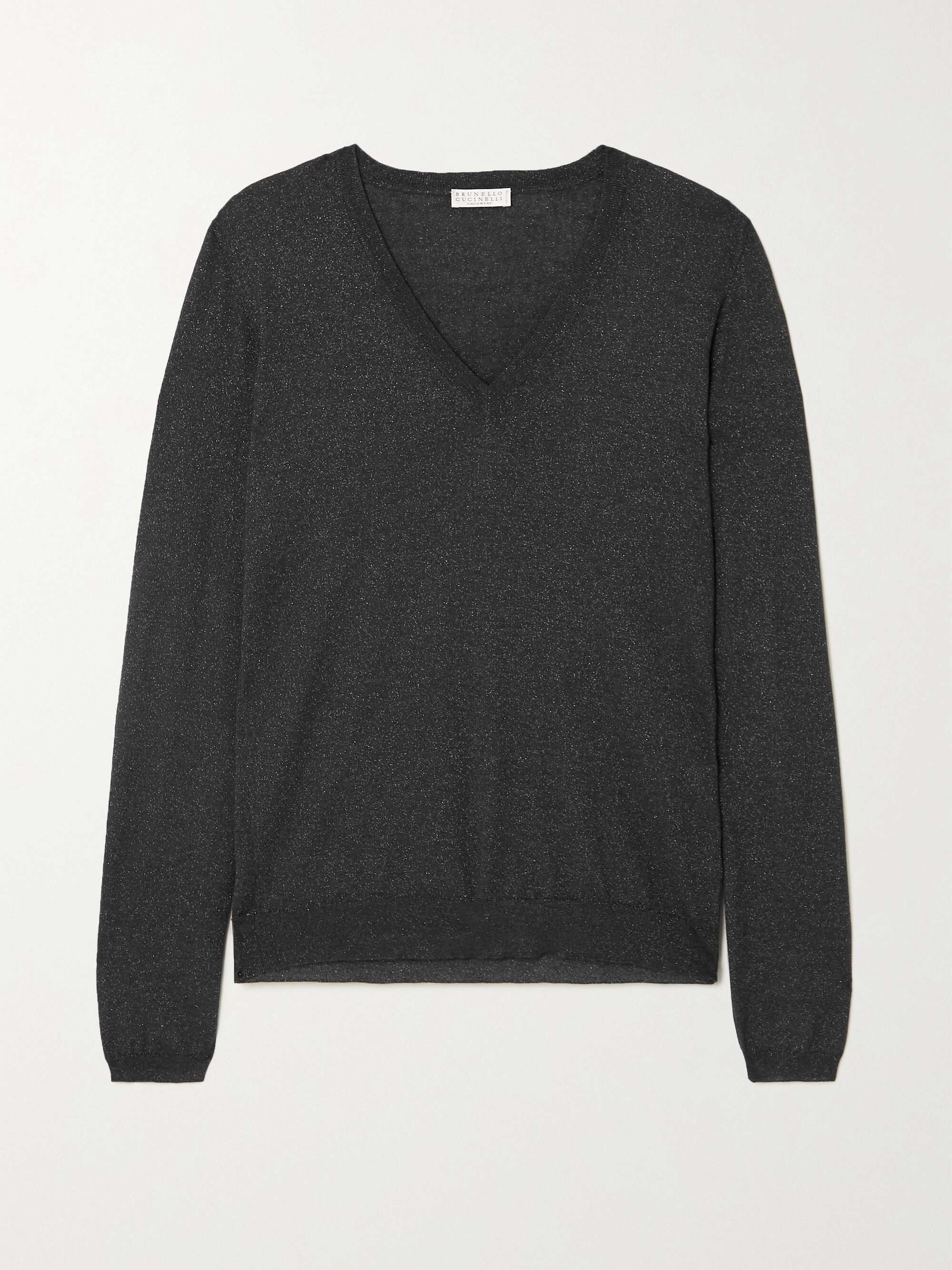 BRUNELLO CUCINELLI Metallic cashmere-blend sweater
