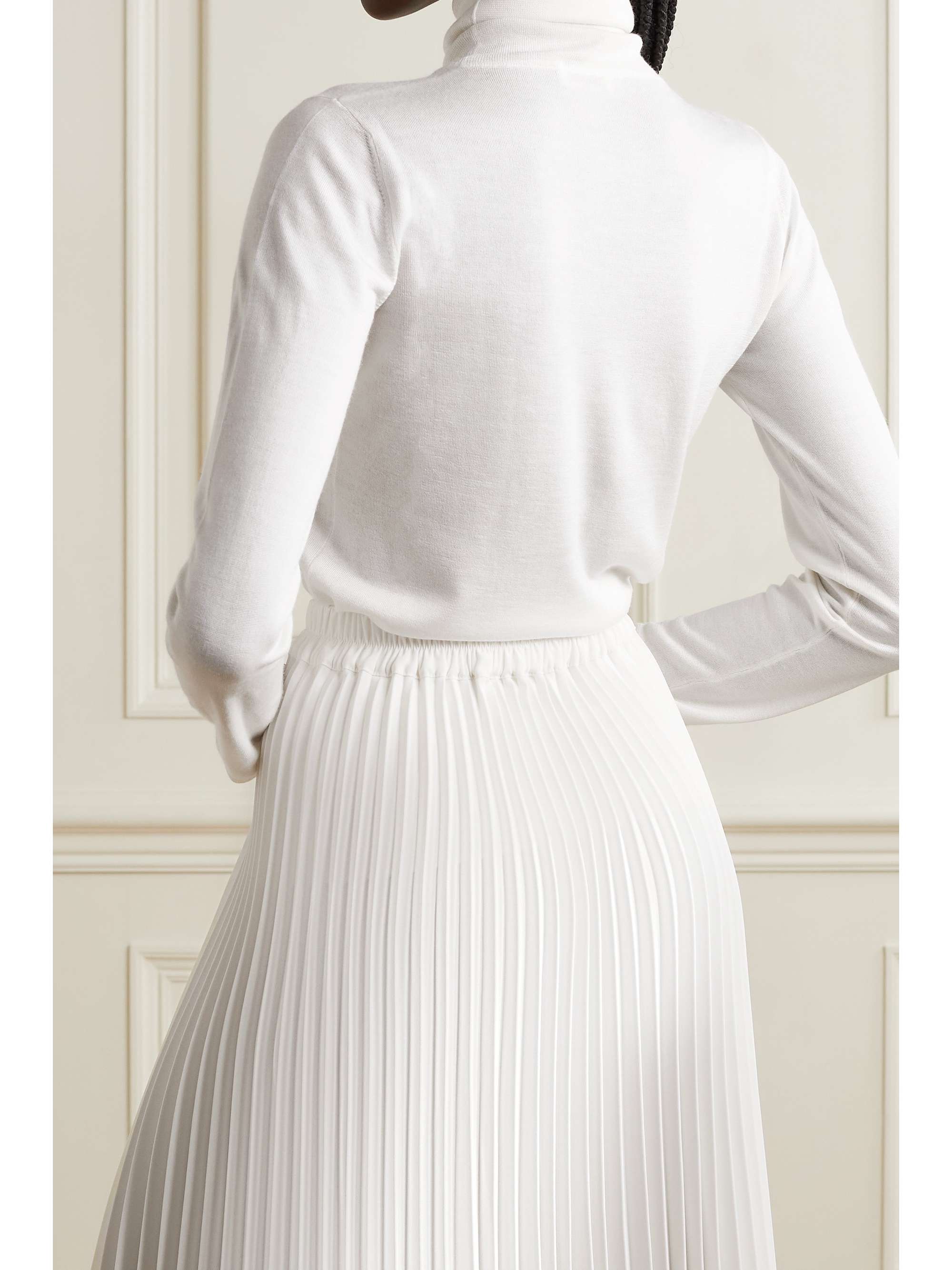 BRUNELLO CUCINELLI Cashmere and silk-blend turtleneck sweater