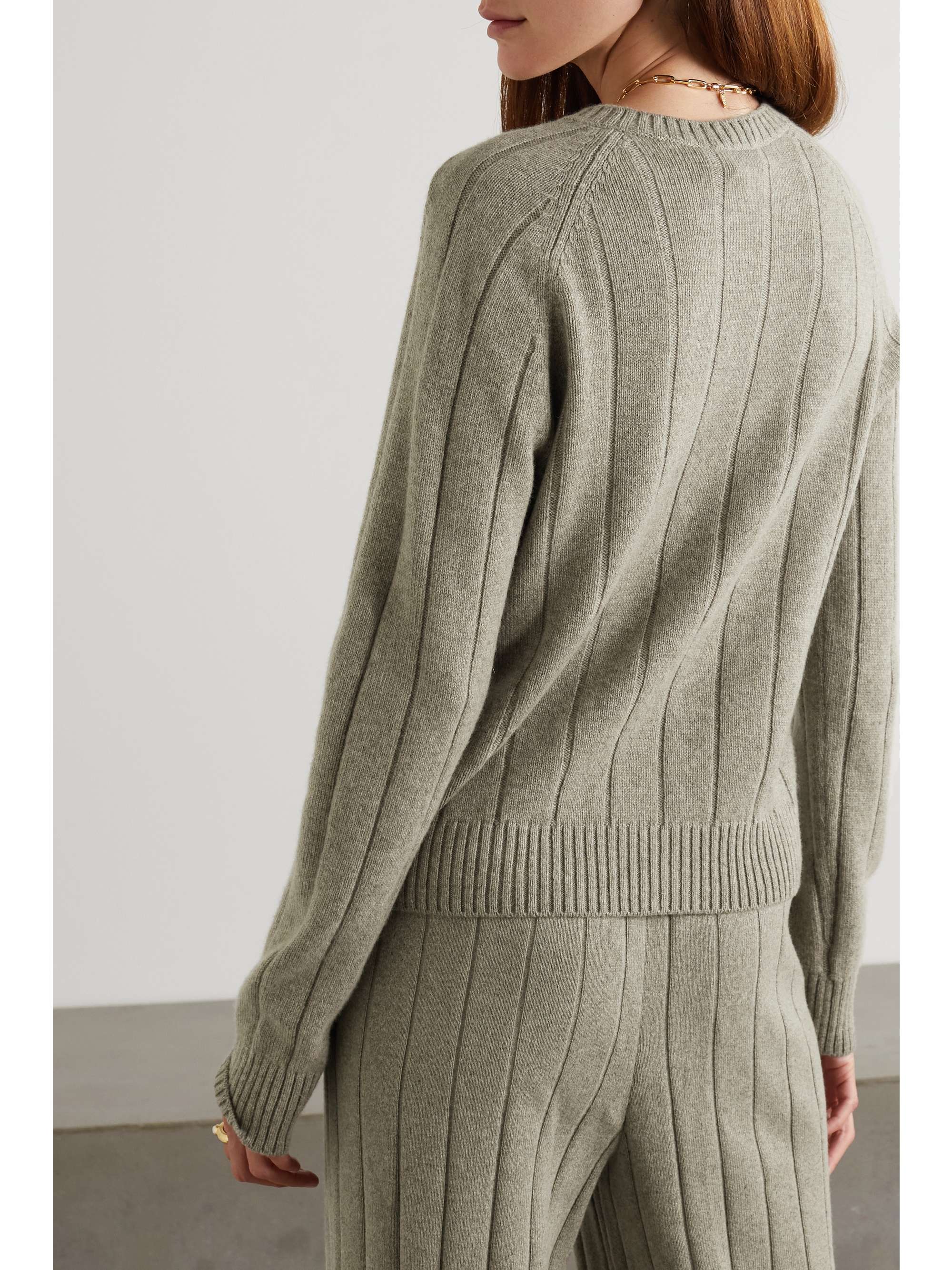 LORO PIANA Ribbed cashmere sweater